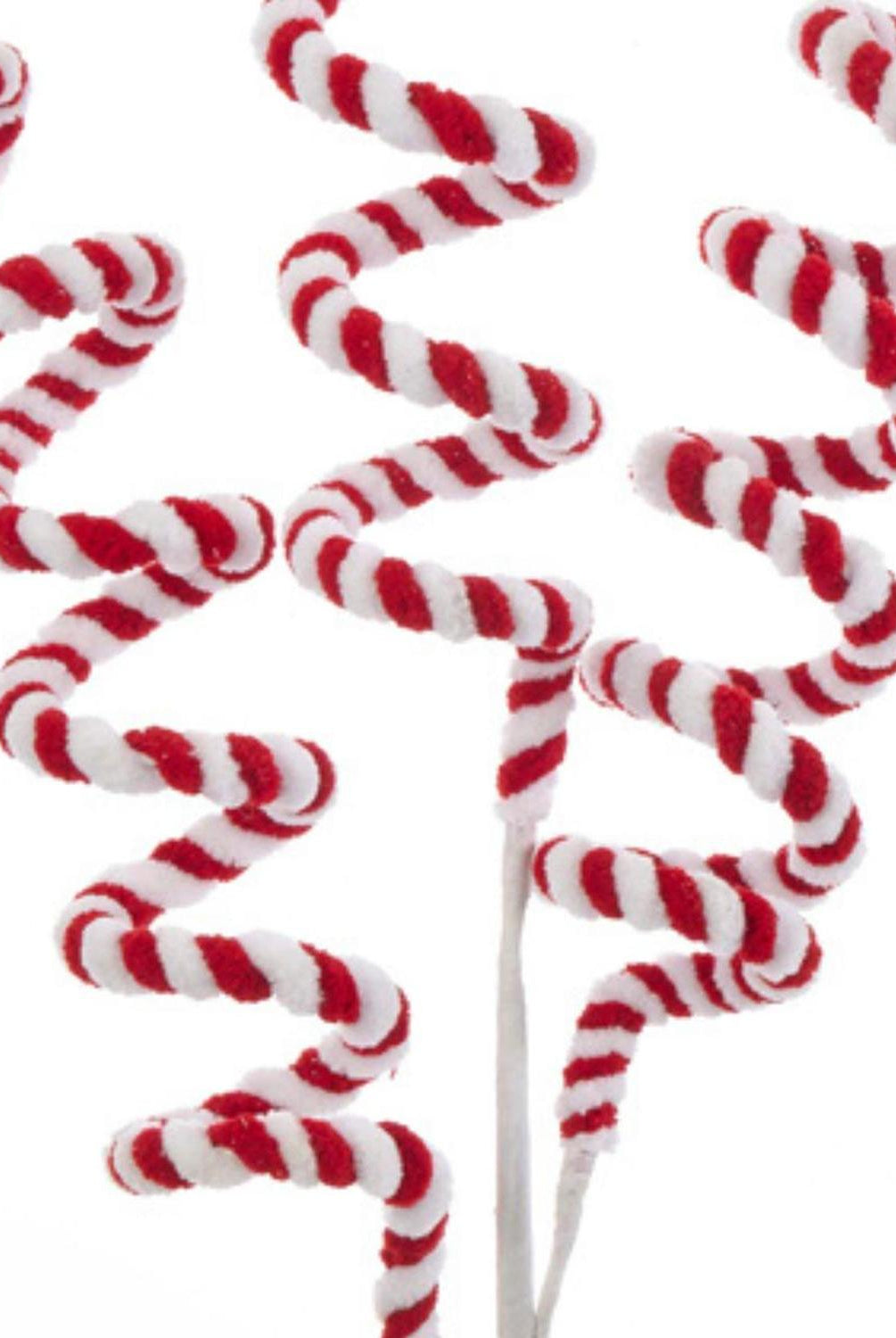 26" Red and White Candy Cane Swirl Pick