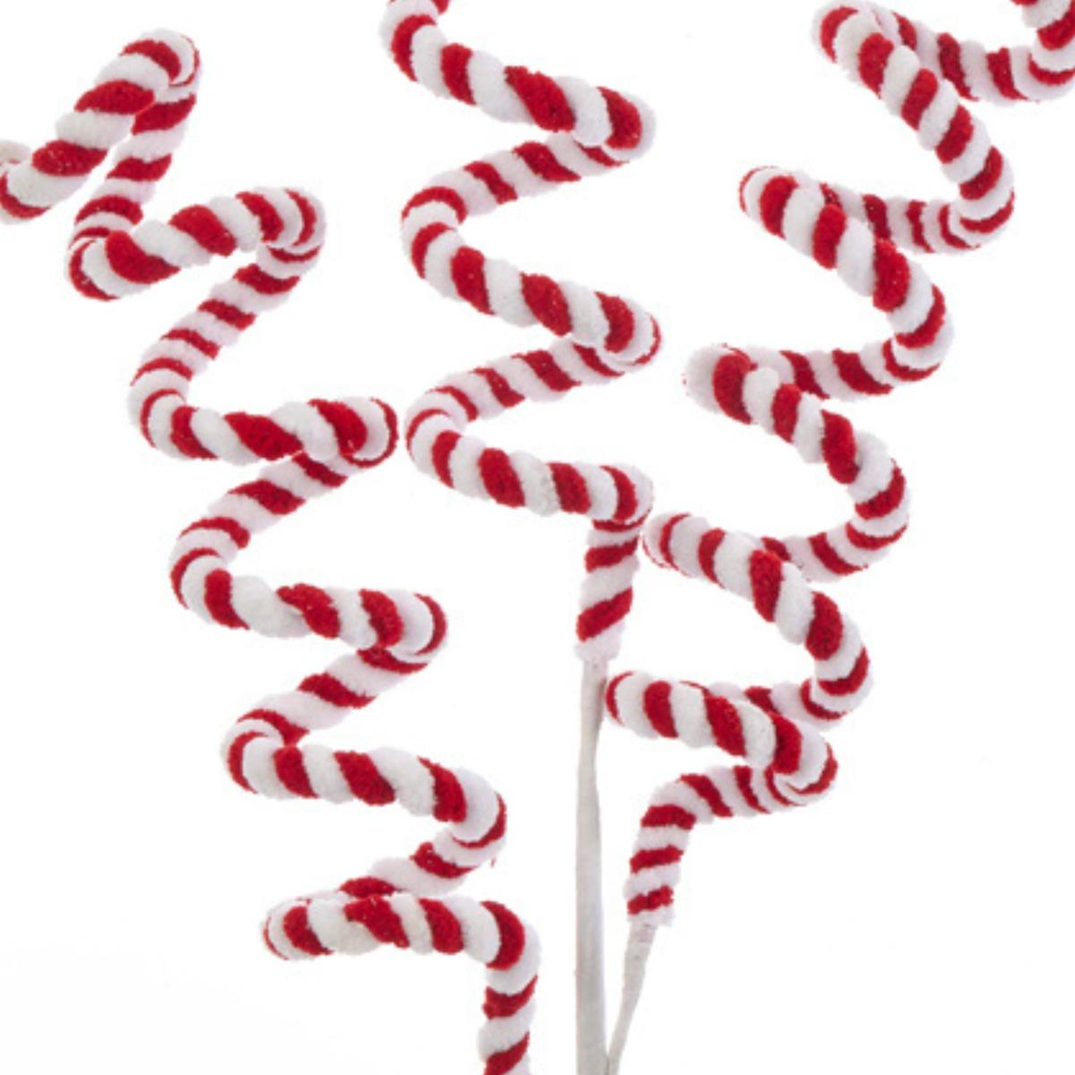 Shop For 26" Red and White Candy Cane Swirl Pick