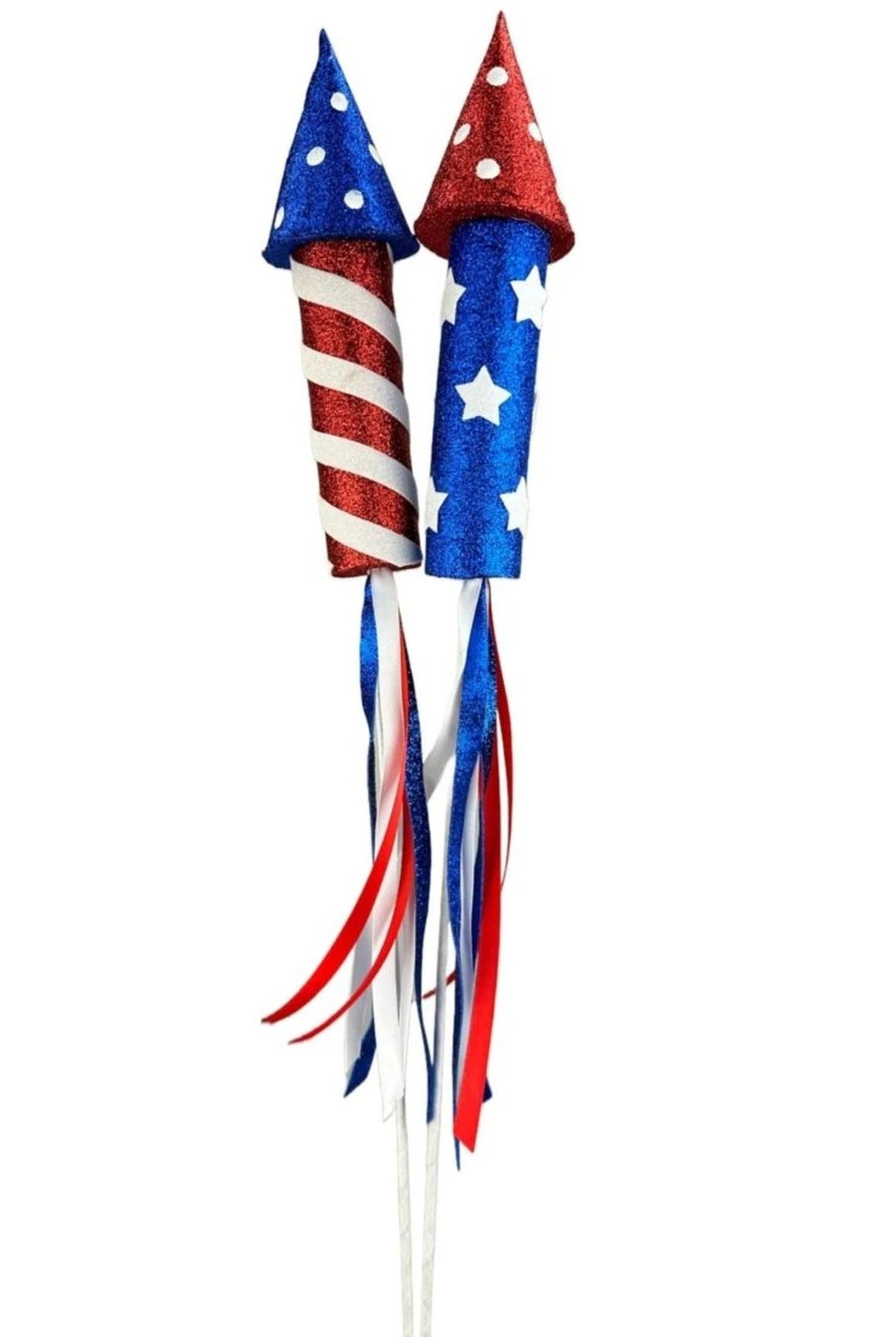 26" Rocket Spray: Red, White, Blue (Set of 2)