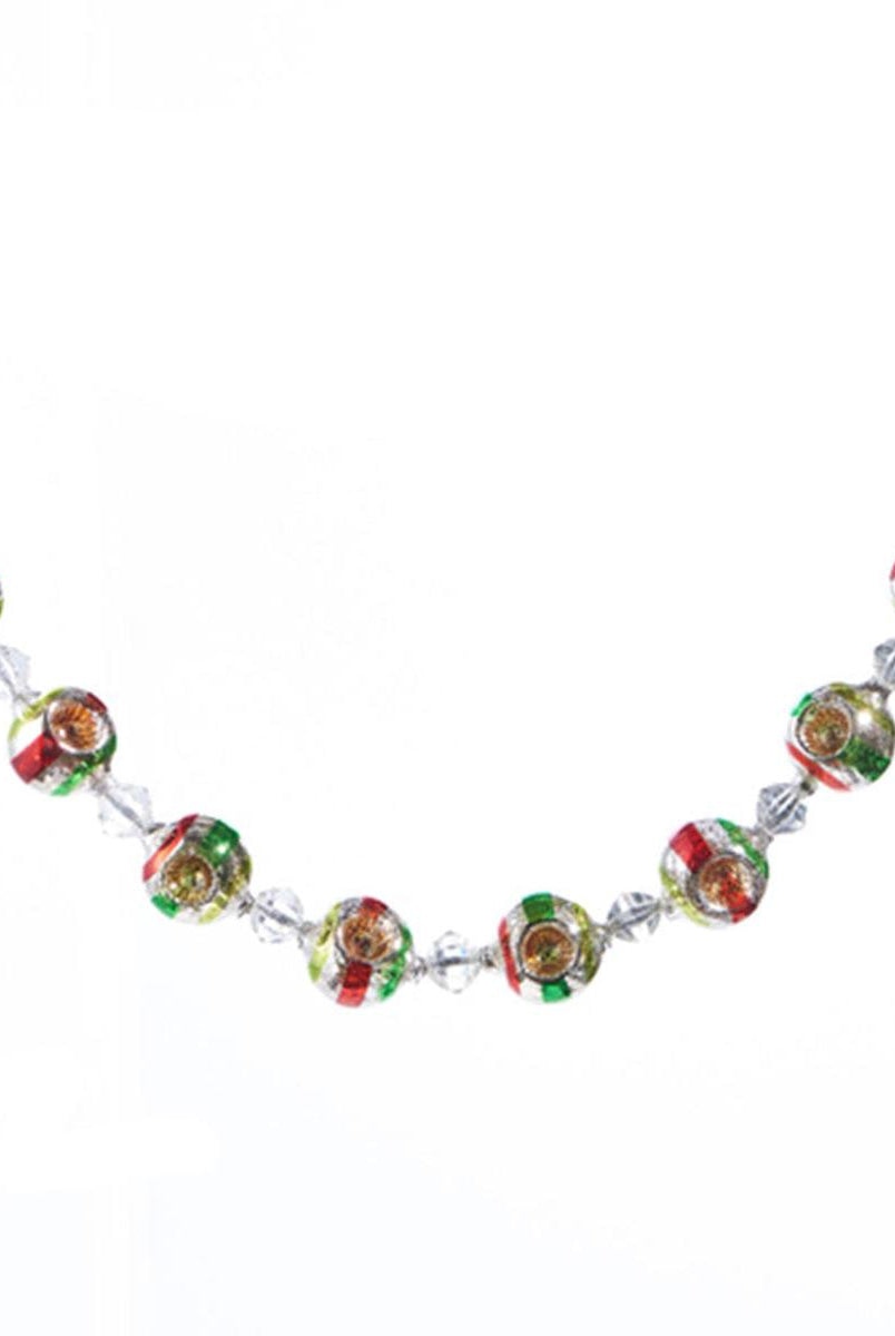 Shop For 26" Vintage Indent Glass Ornament Garland