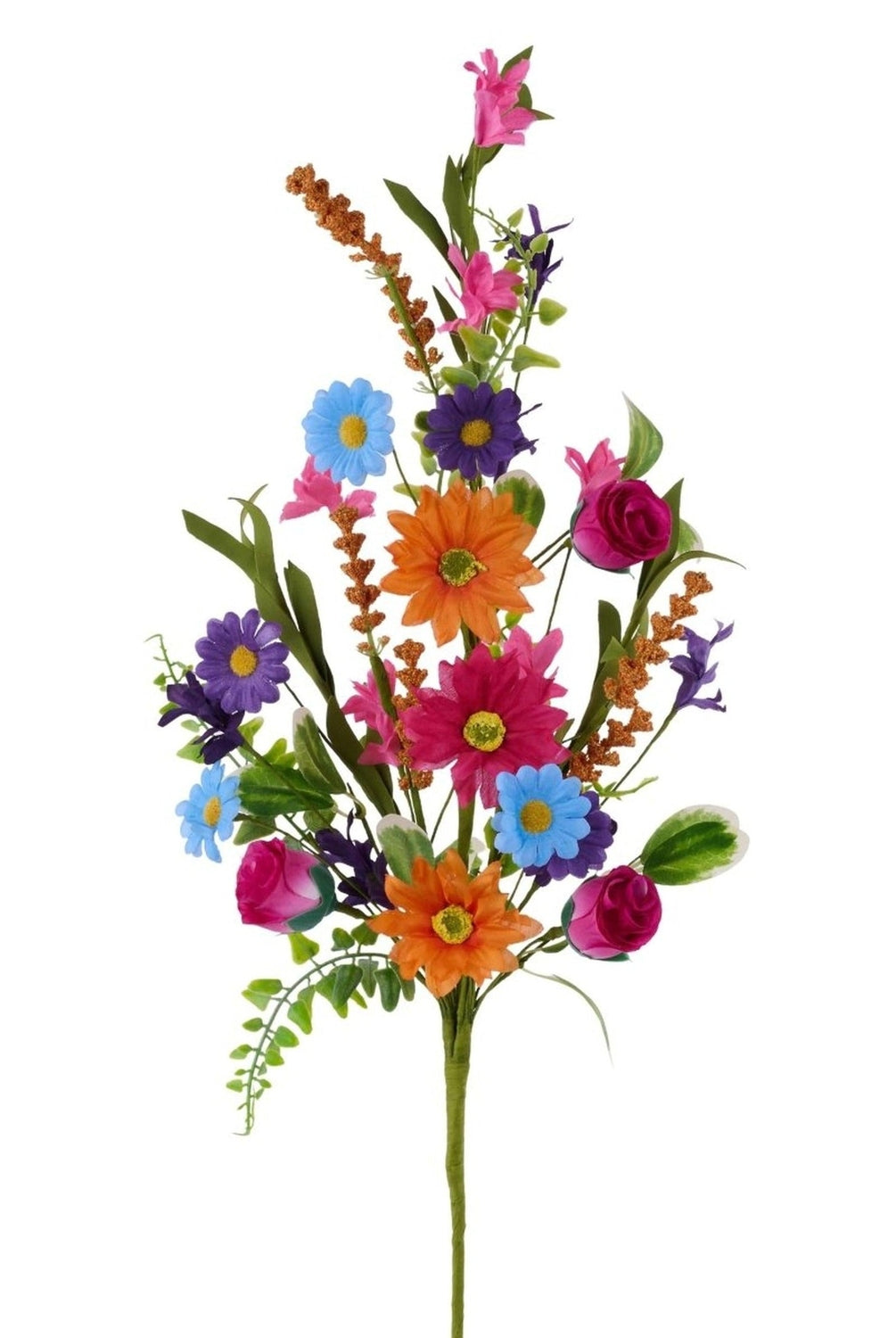 26in Daisy, Rose, Spike and Leaf Spray