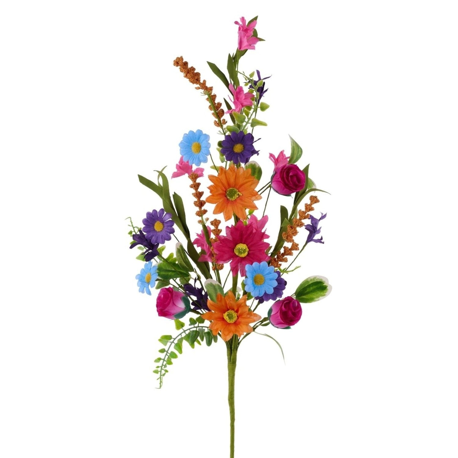 26in Daisy, Rose, Spike and Leaf Spray