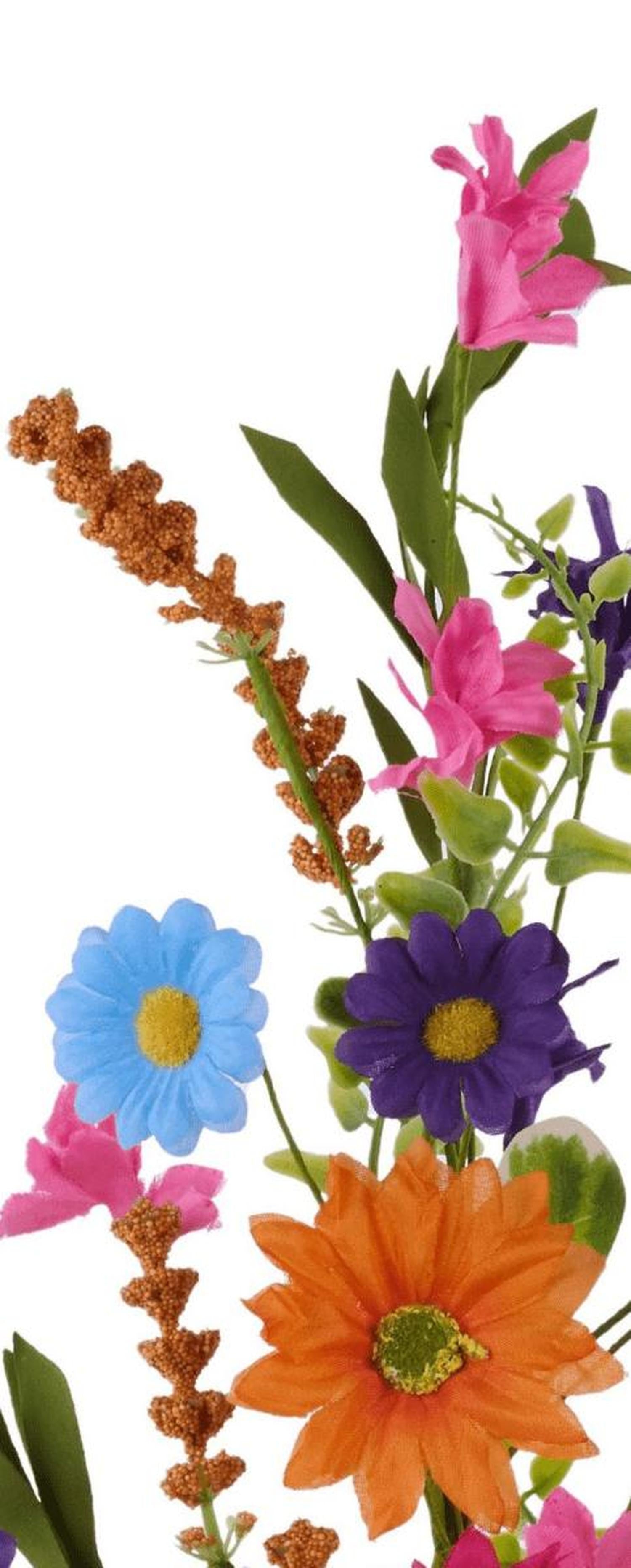 26in Daisy, Rose, Spike and Leaf Spray