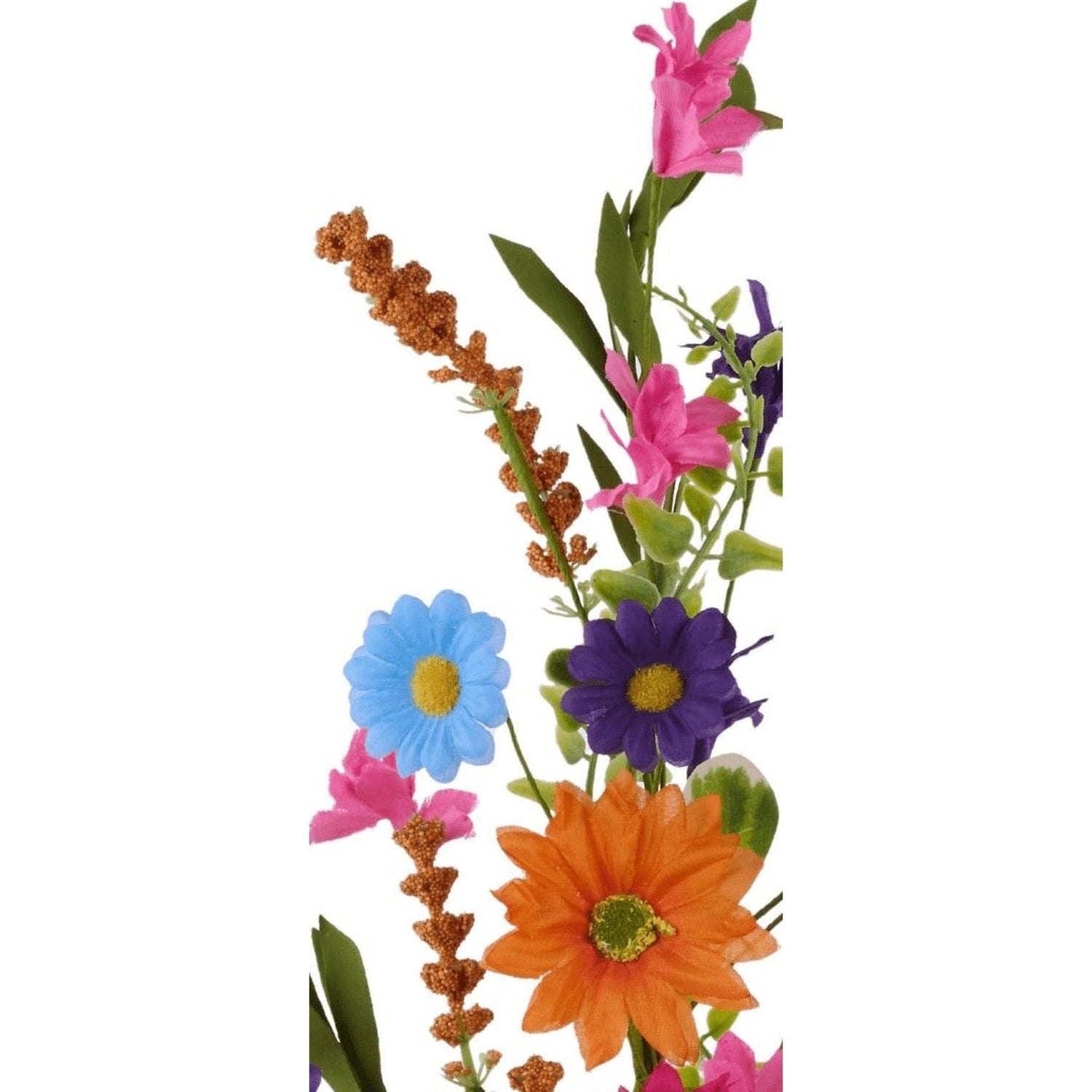 26in Daisy, Rose, Spike and Leaf Spray