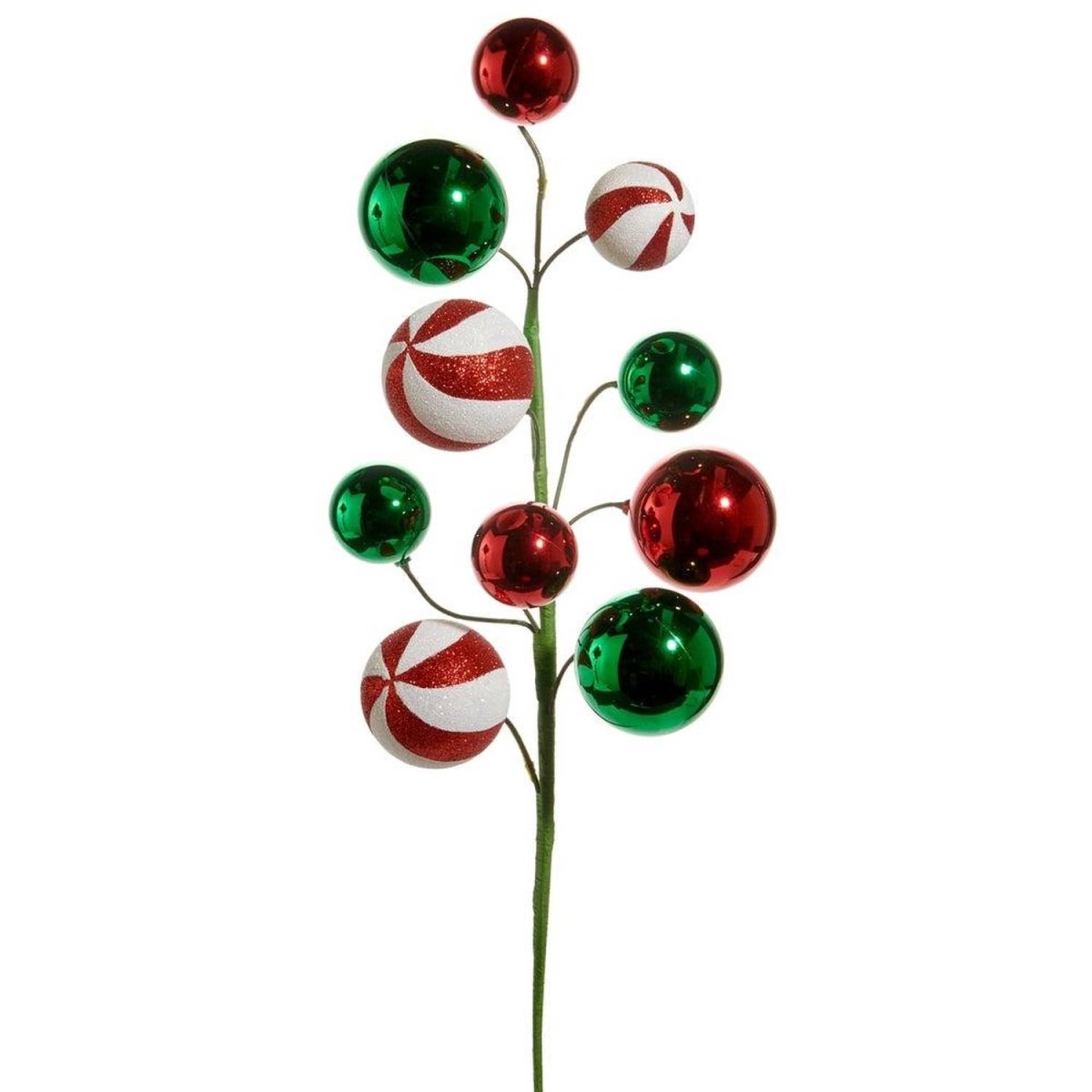 Shop For 26in Red, Green, and Peppermint Ball Spray