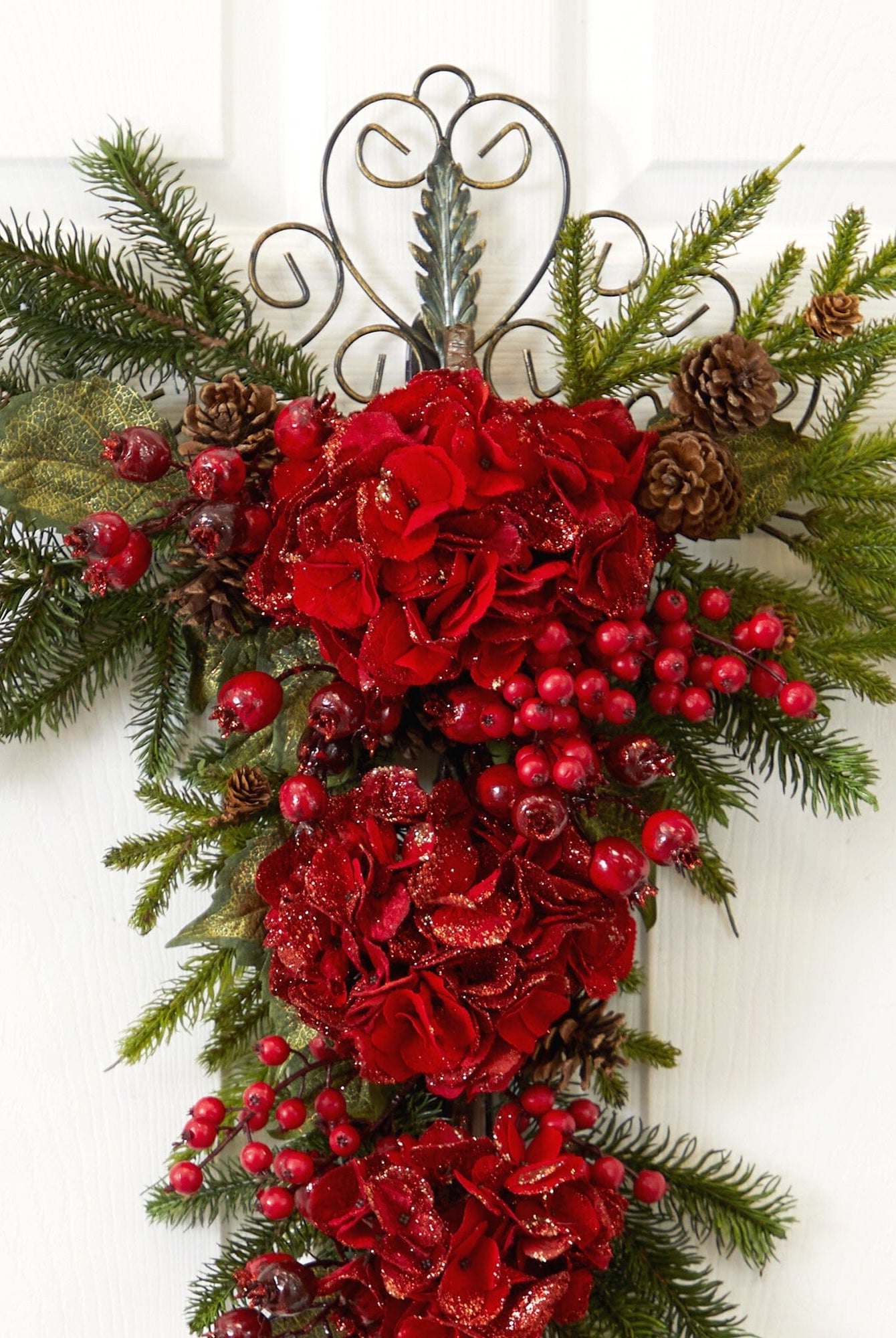 Shop For 27” Christmas Hydrangea Teardrop