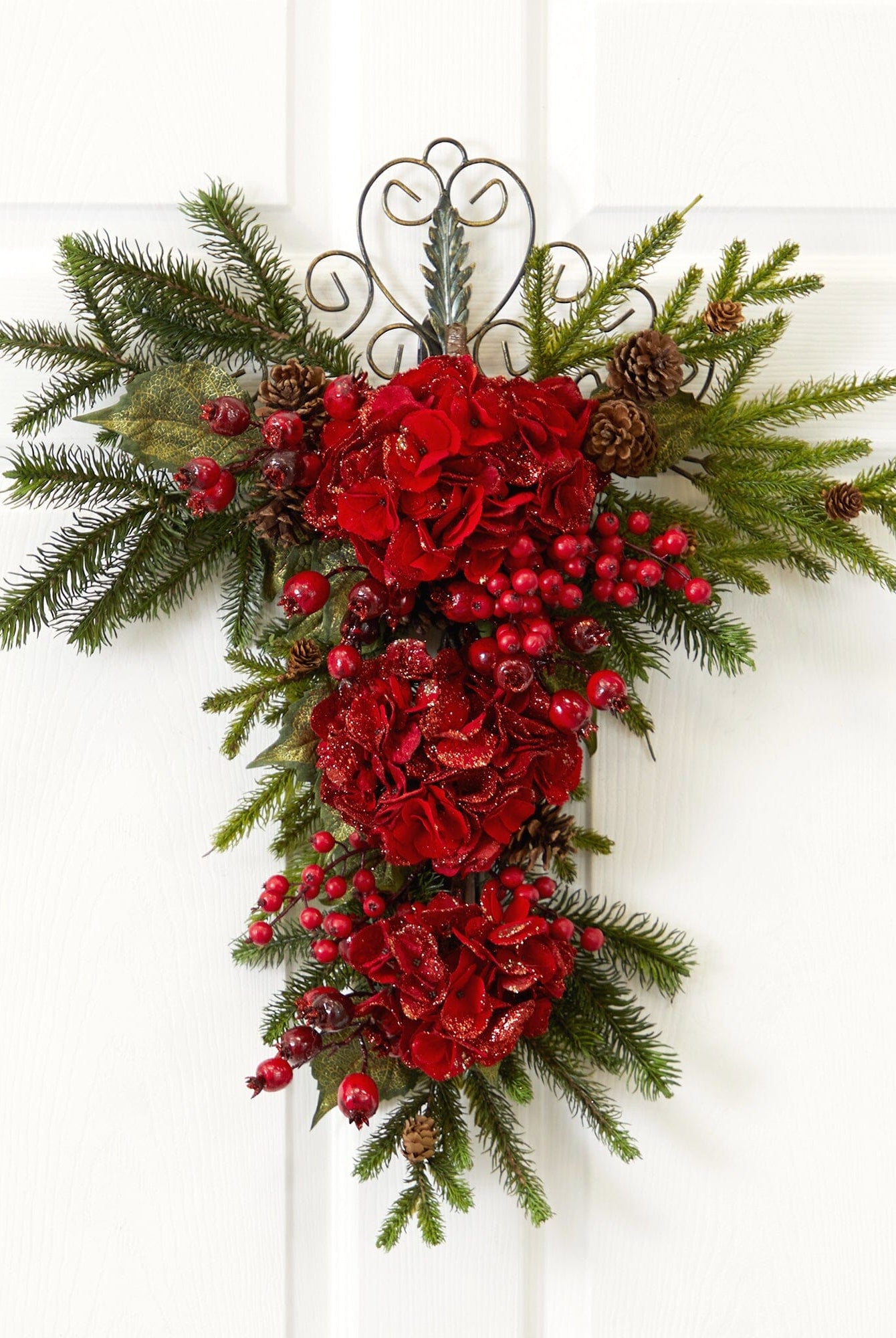 Shop For 27” Christmas Hydrangea Teardrop