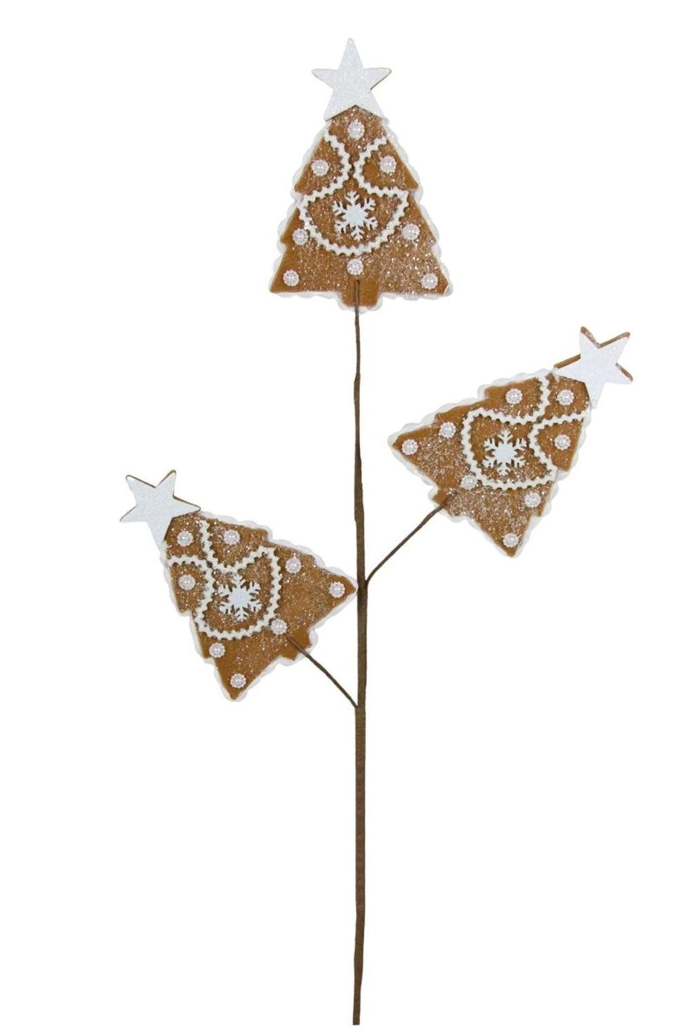 27" Gingerbread Christmas Tree Spray