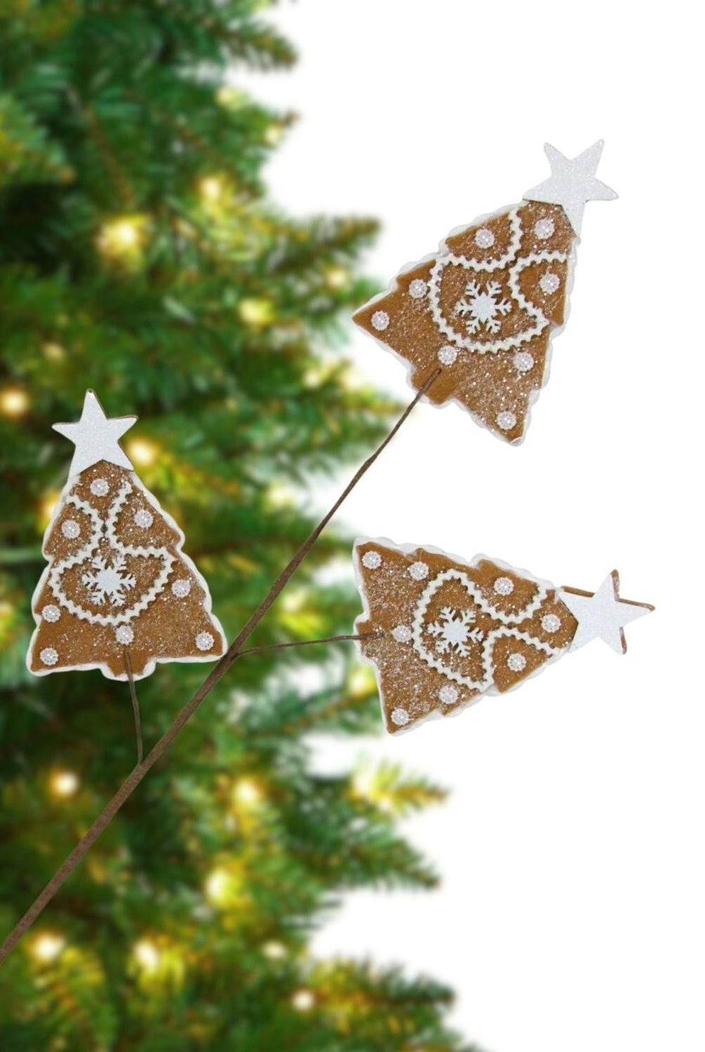 27" Gingerbread Christmas Tree Spray