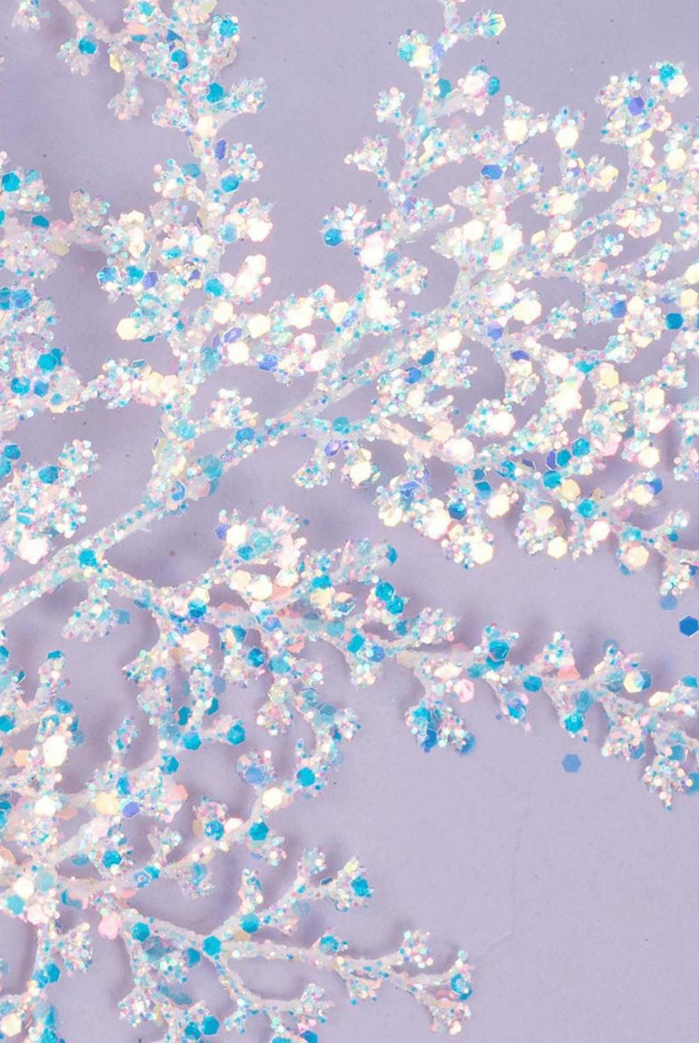 Shop For 27" Glitter Metallic Fern Spray: Iridescent