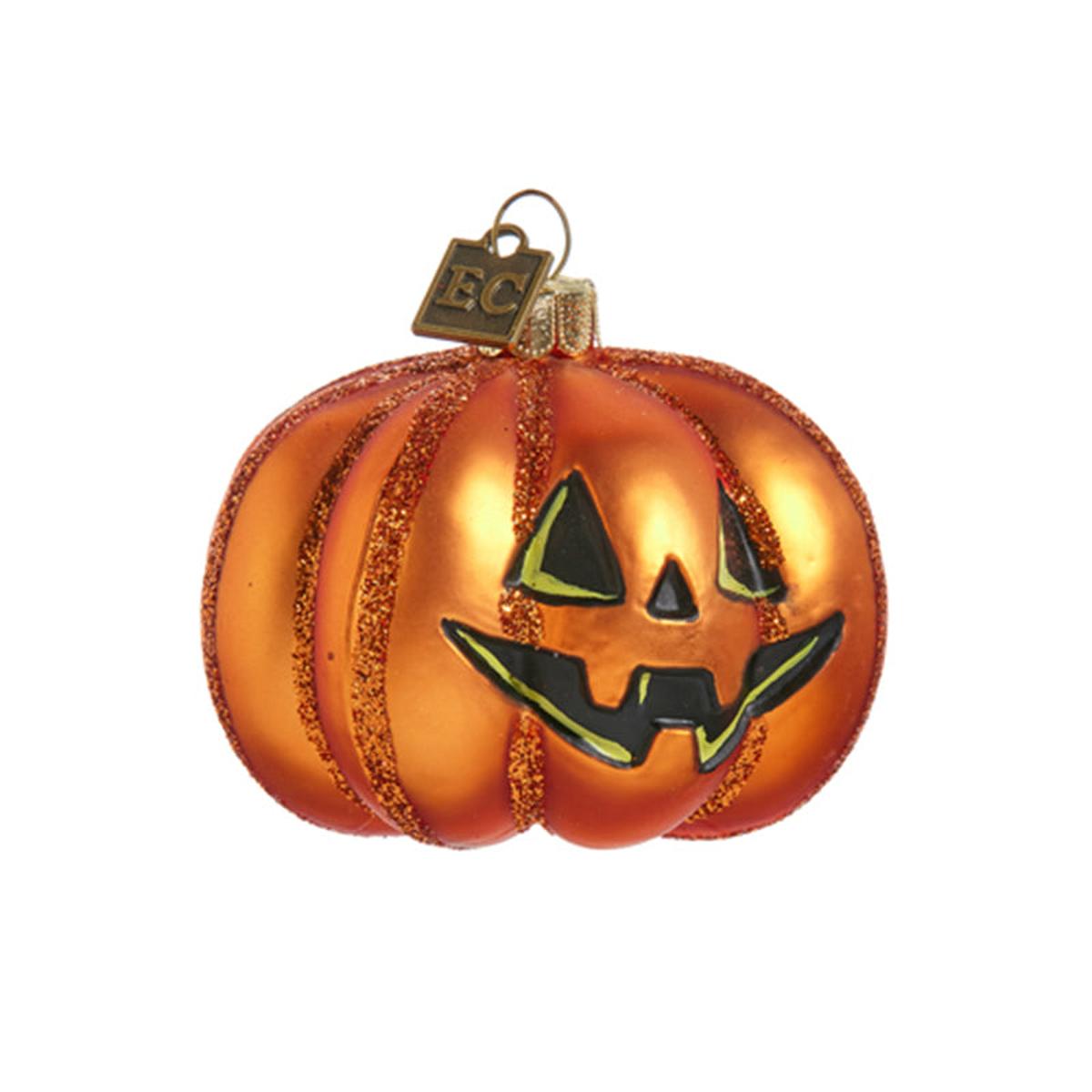 Shop For 2.75" Pumpkin Glass Ornament