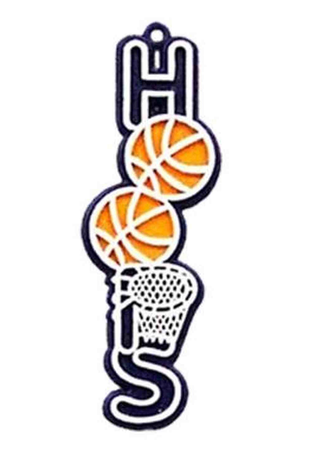 Shop For 2.75in Hoops Homecoming Charm