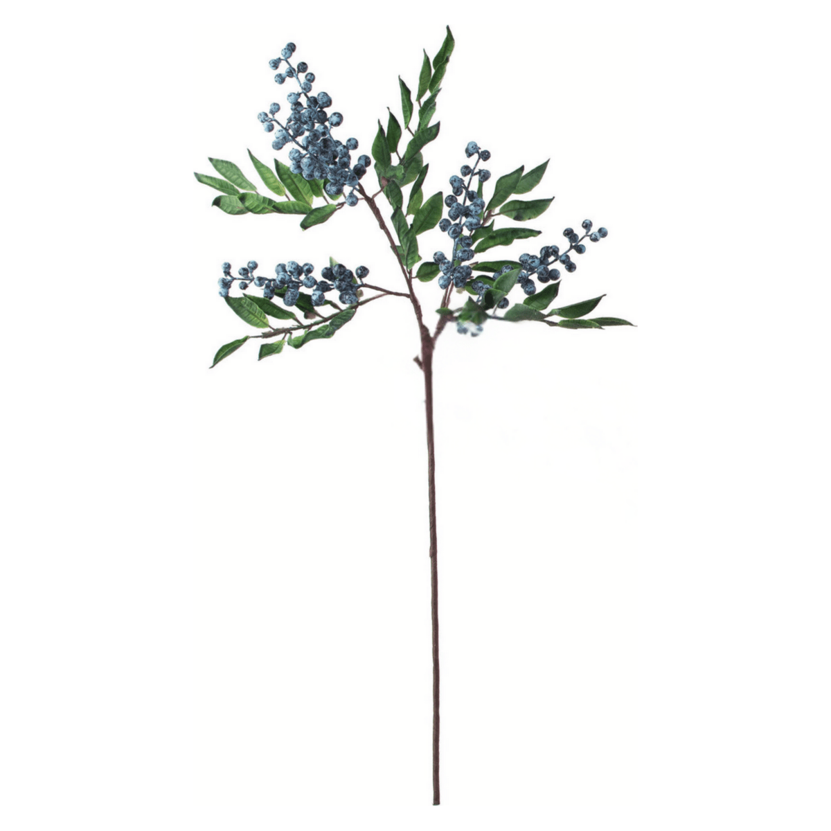 Shop For 28" Blueberry & Leaves Spray