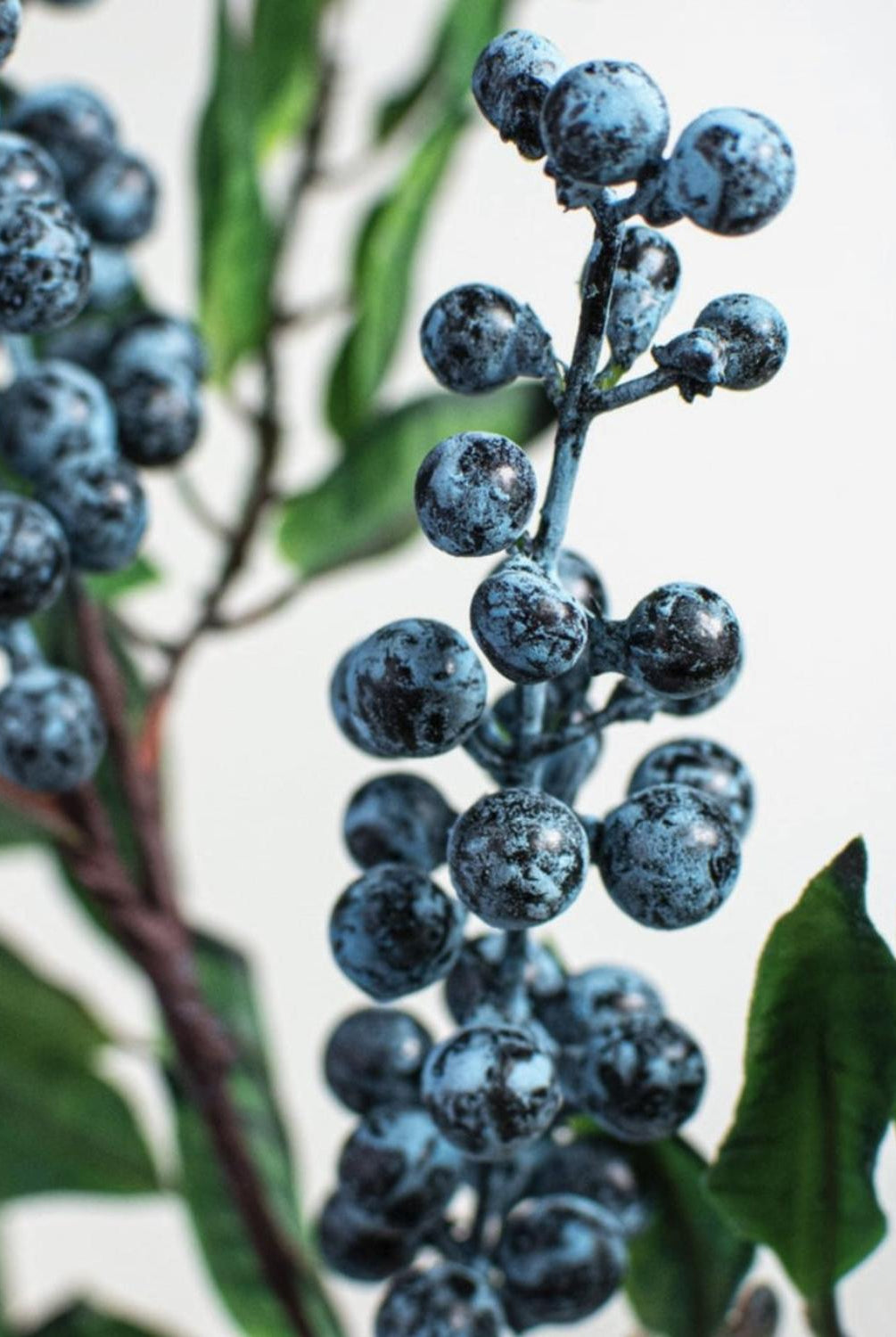 28" Blueberry & Leaves Spray