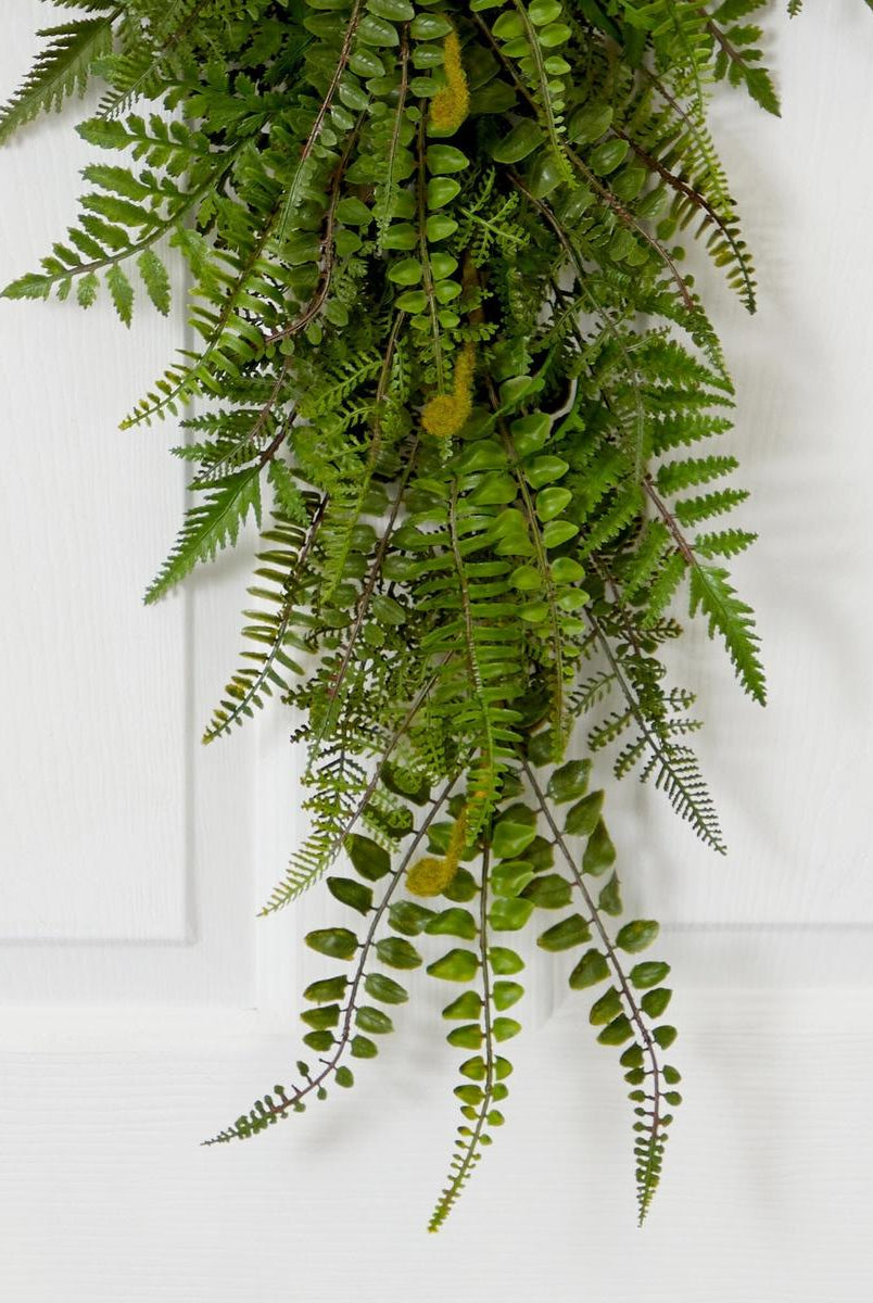 Shop For 28” Fern Artificial Teardrop (Set of 2)