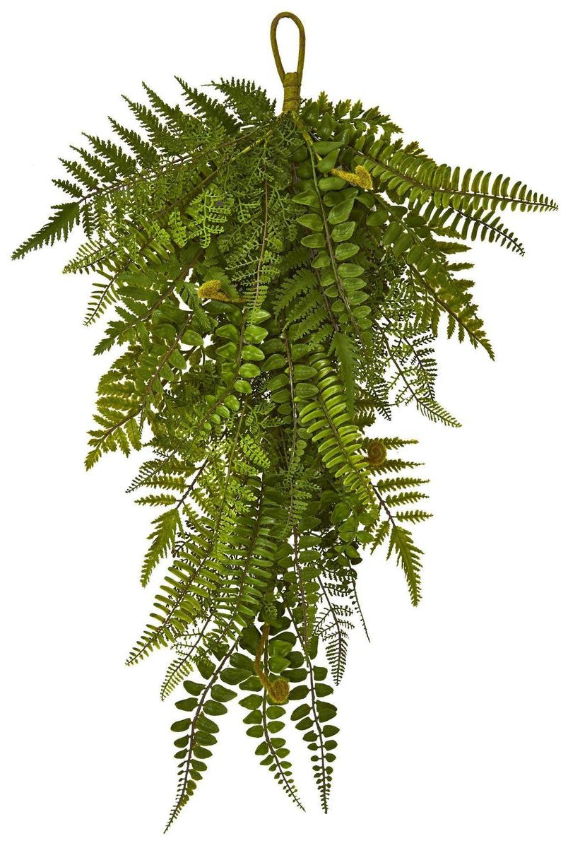 Shop For 28” Fern Artificial Teardrop (Set of 2)
