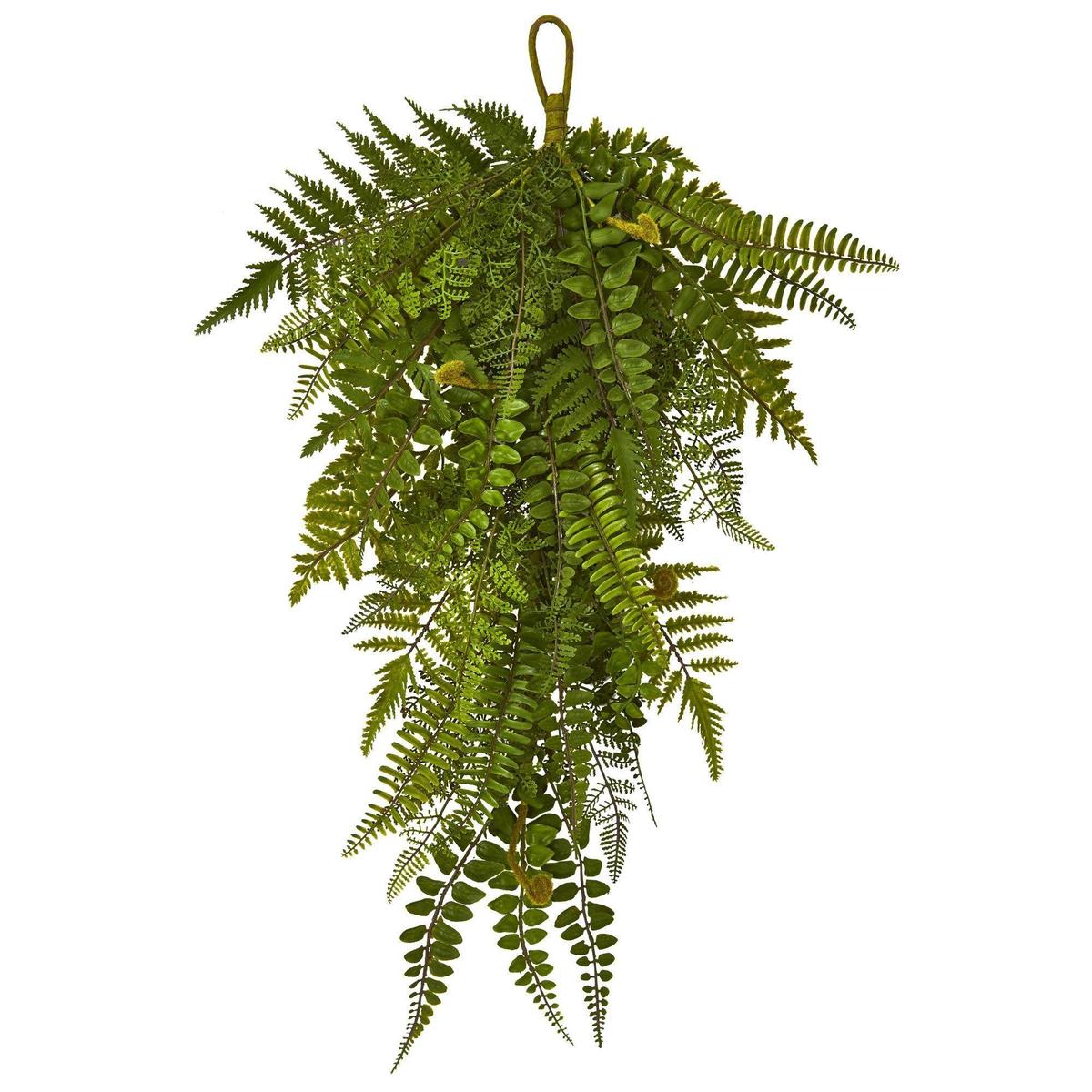 Shop For 28” Fern Artificial Teardrop (Set of 2)