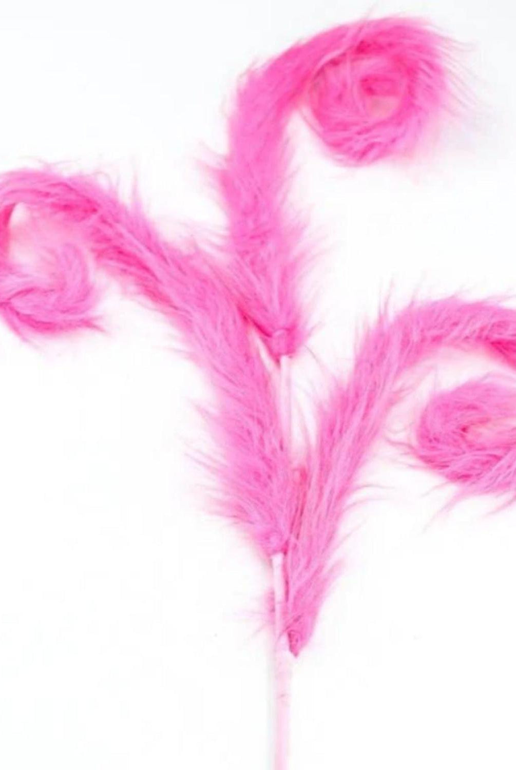 28" Furry Spiral Curly Spray: Hot Pink