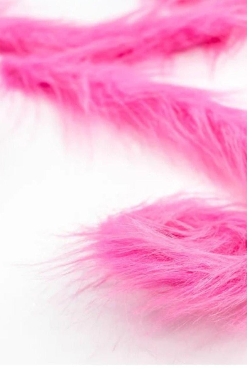 Shop For 28" Furry Spiral Curly Spray: Hot Pink