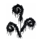 Shop For 28" Furry Spiral Fuzzy Spray: Black
