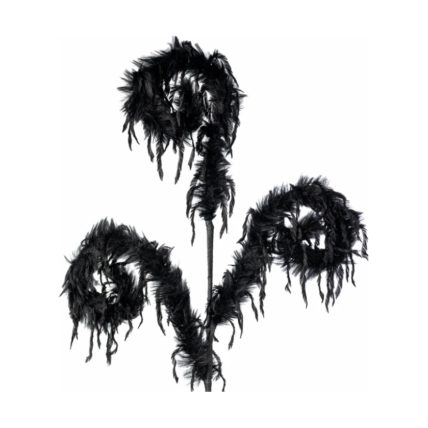 Shop For 28" Furry Spiral Fuzzy Spray: Black