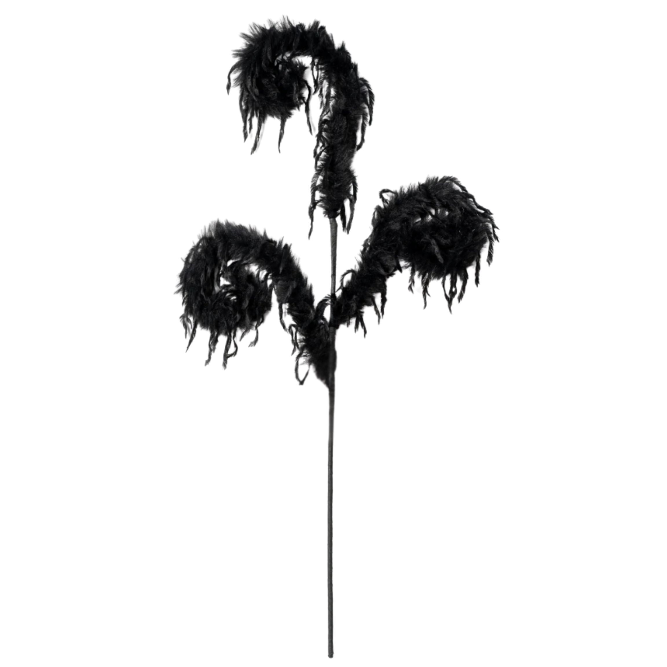 Shop For 28" Furry Spiral Fuzzy Spray: Black