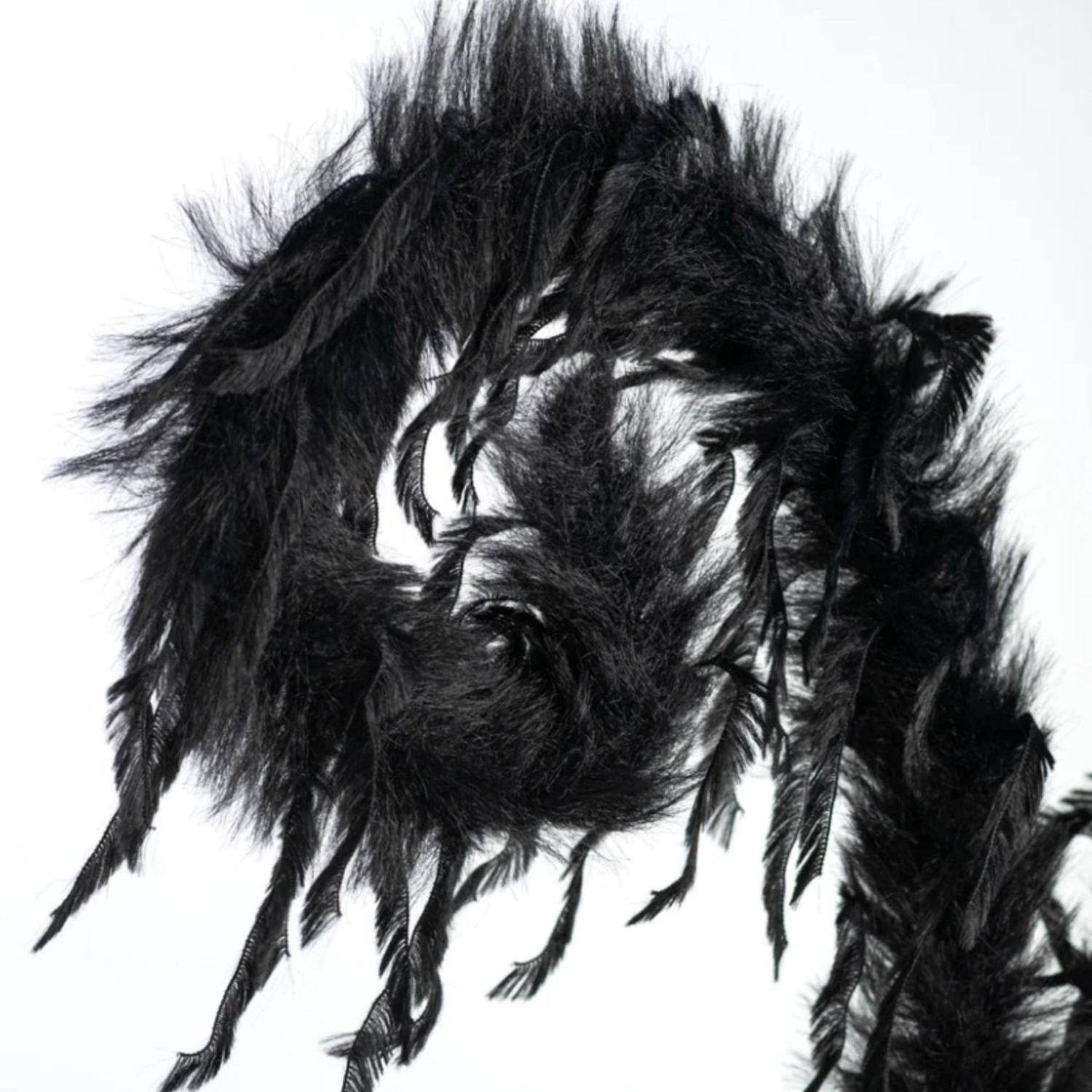 Shop For 28" Furry Spiral Fuzzy Spray: Black