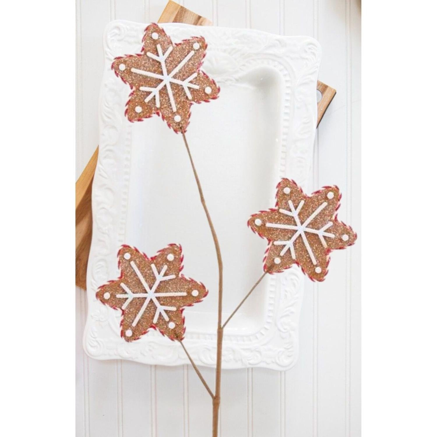 Shop For 28" Gingerbread Star Spray