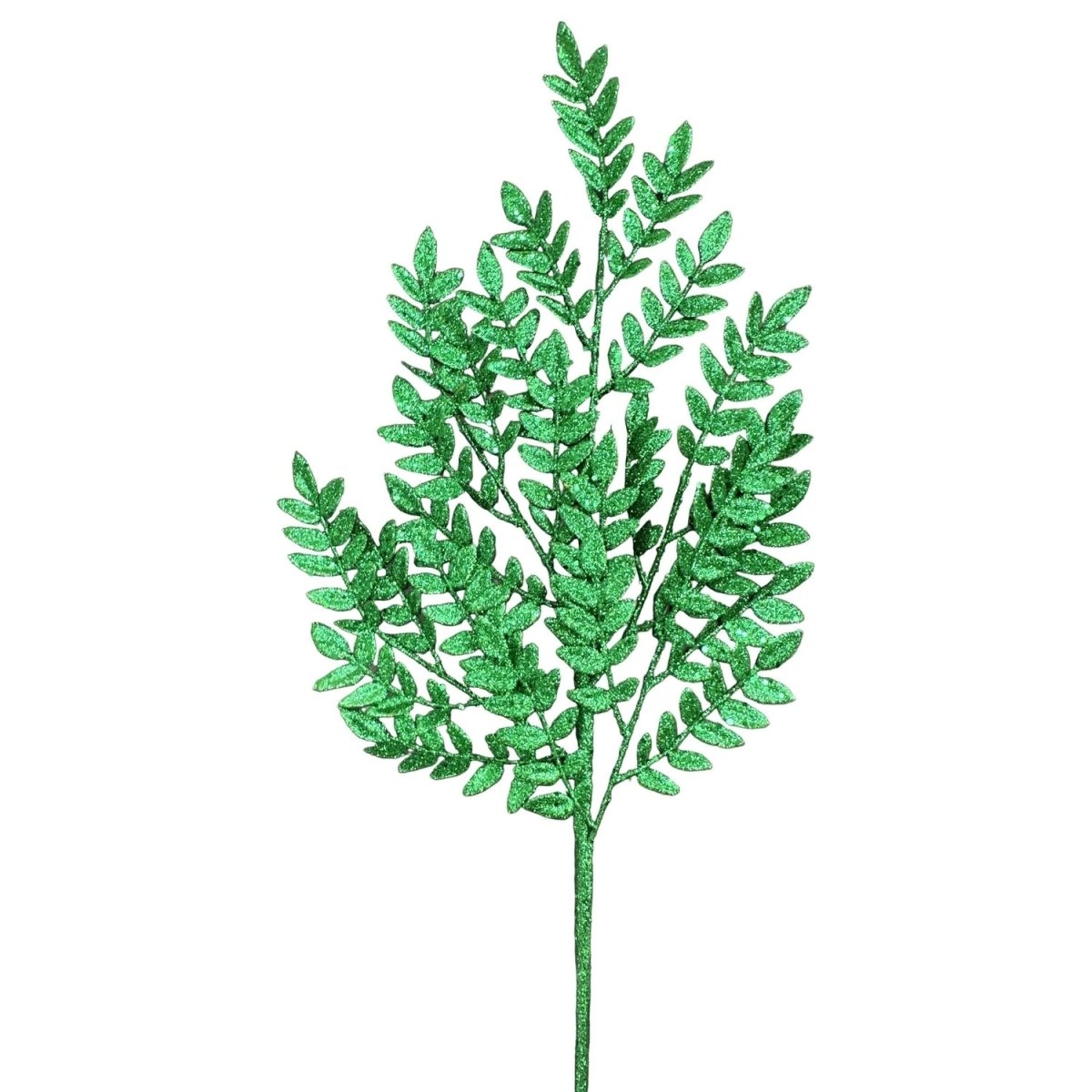 Shop For 28" Glitter Fern Spray: Green