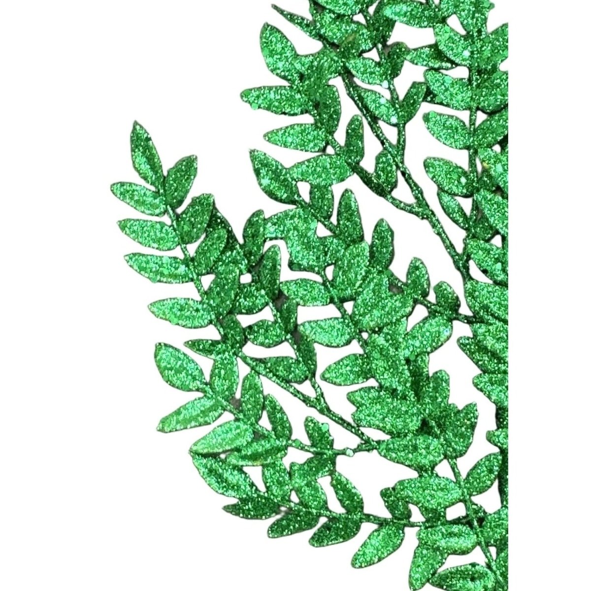 Shop For 28" Glitter Fern Spray: Green