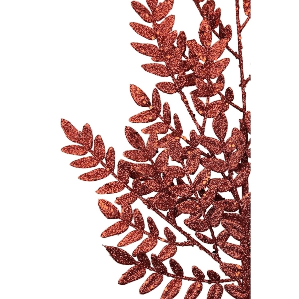 Shop For 28" Glitter Fern Spray: Red
