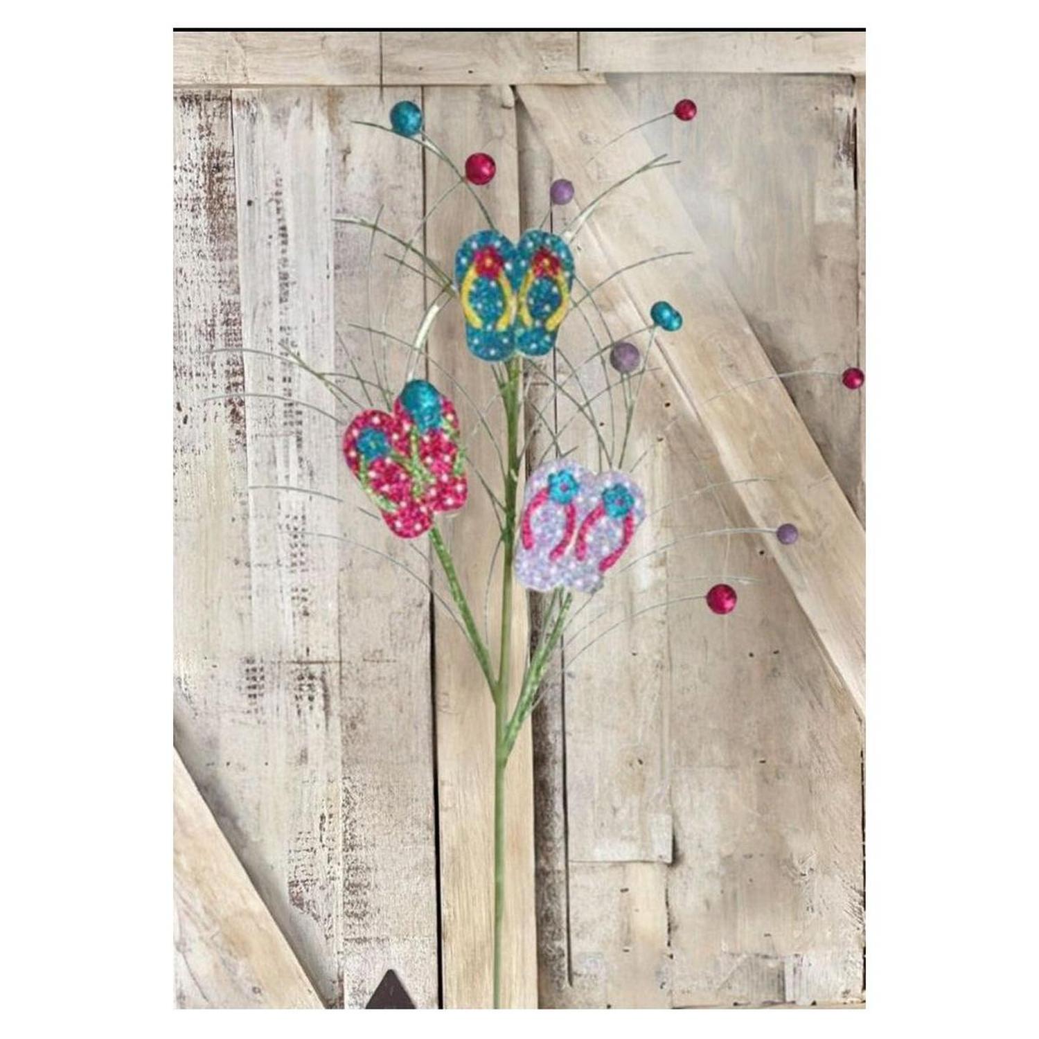 Shop For 28" Glitter Flip Flop Spray: Multi Color at Michelle's aDOORable Creations