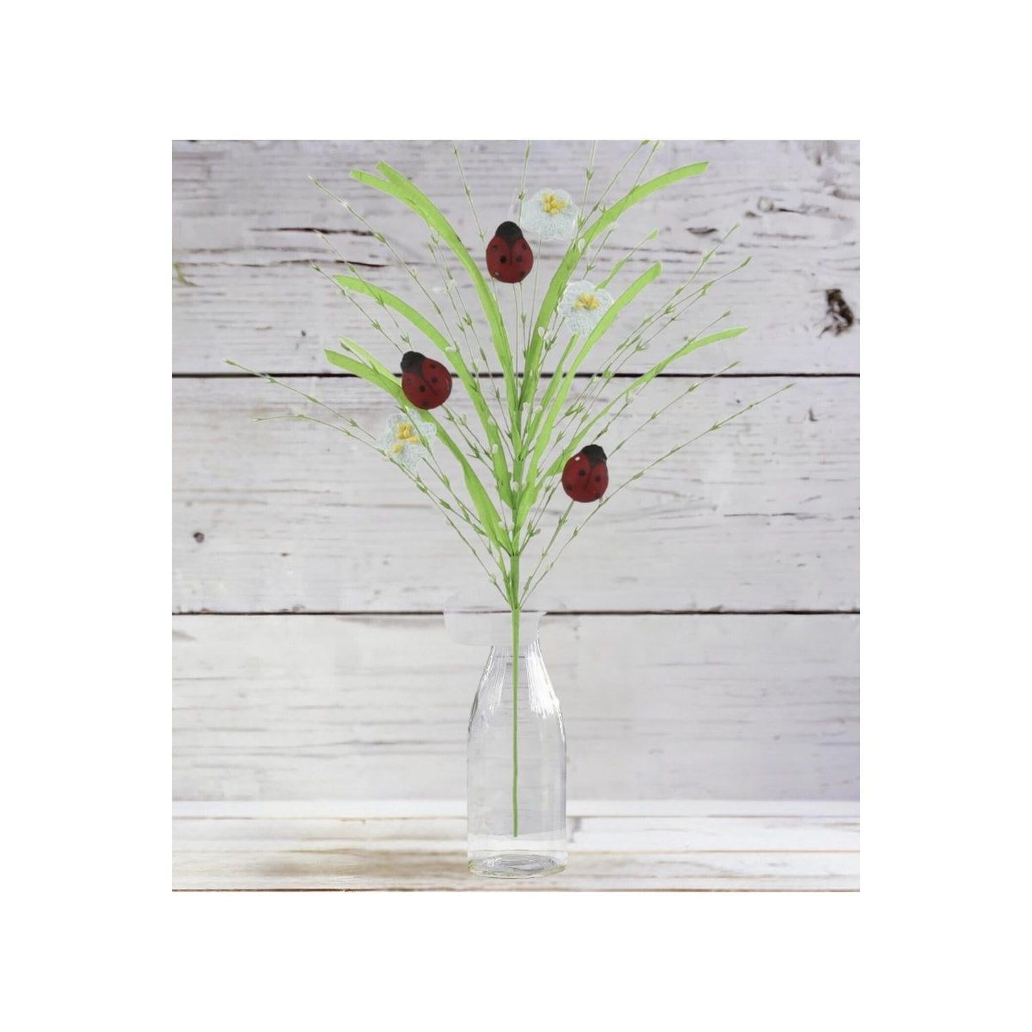 Shop For 28" Grass Pip Flower Ladybug Spray
