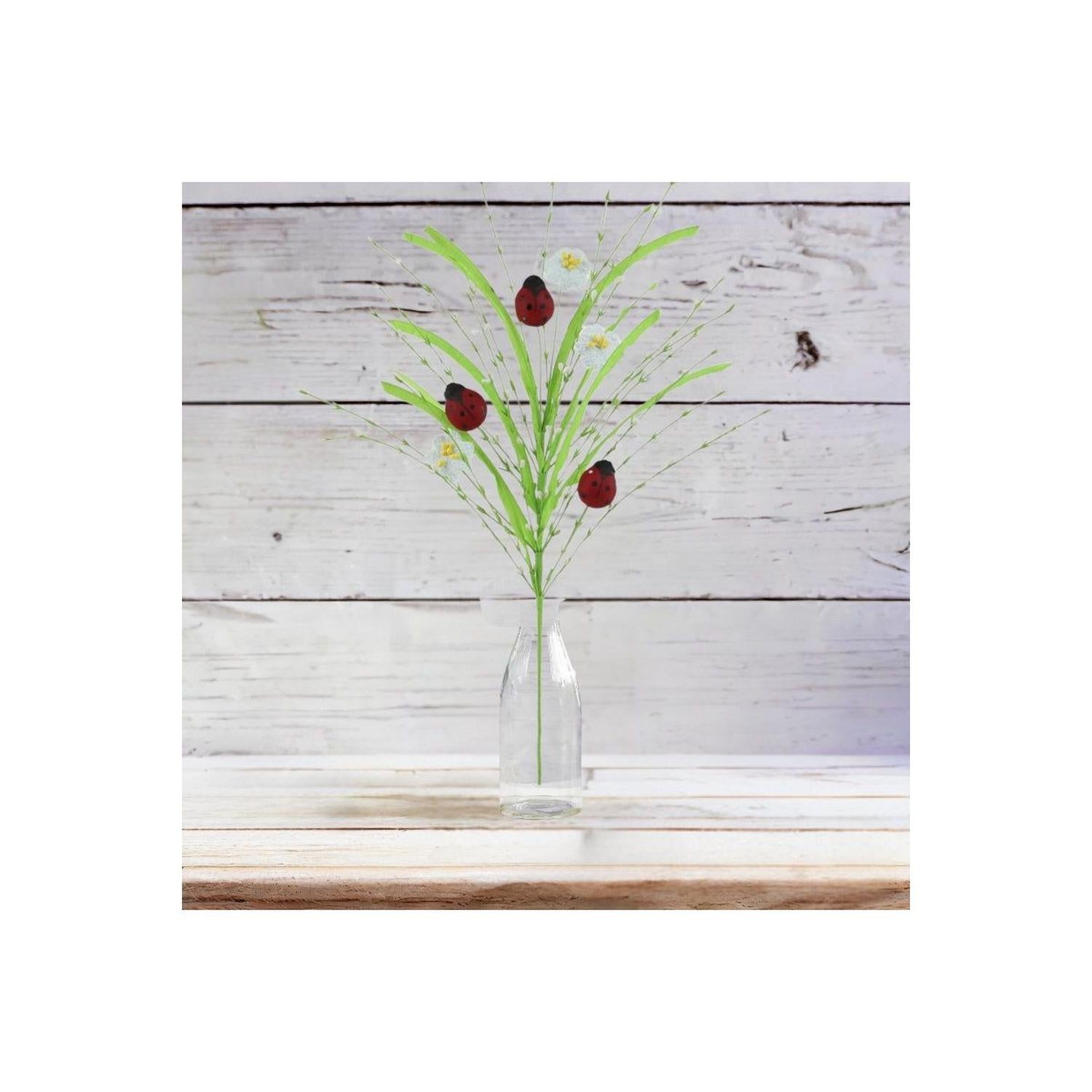 Shop For 28" Grass Pip Flower Ladybug Spray