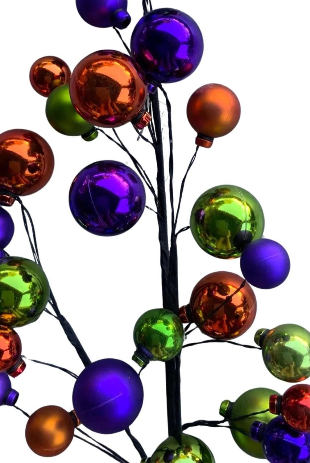 28" Ornament Ball Pick: Orange, Purple, Green