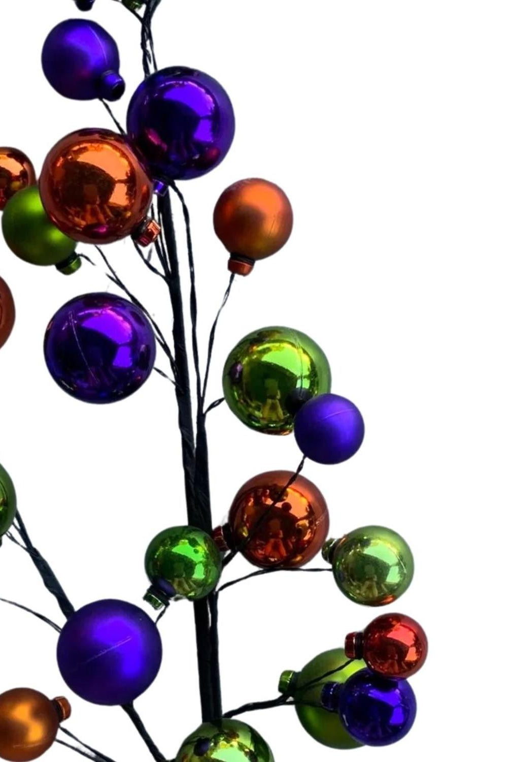 28" Ornament Ball Pick: Orange, Purple, Green