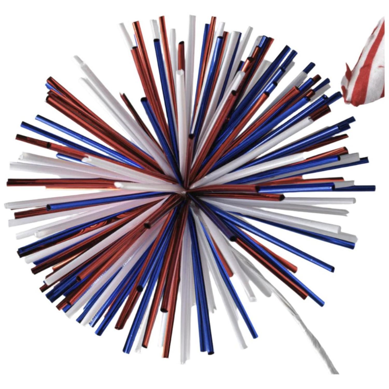 Shop For 28" Patriotic Fabric Stars Starburst Spray