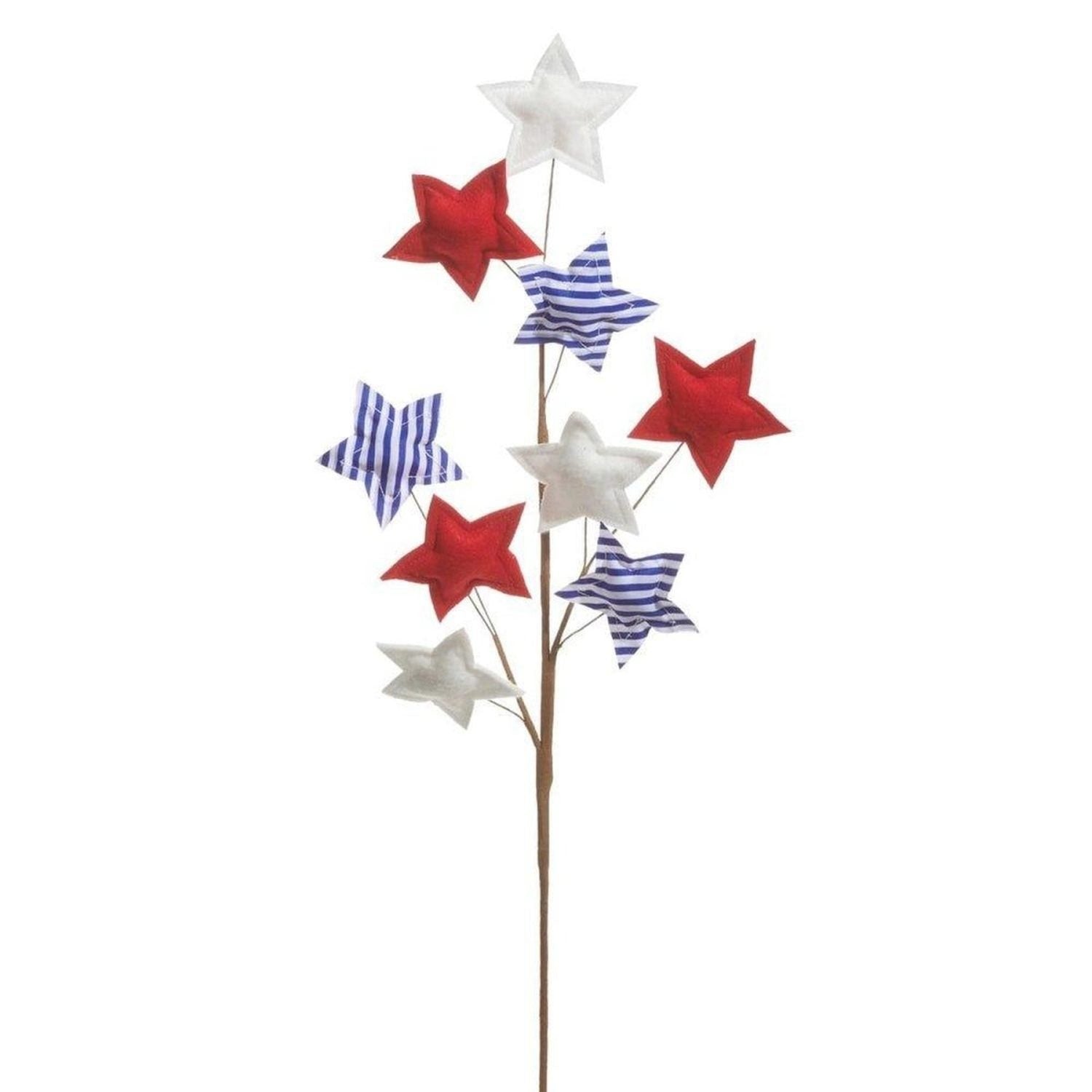 28" Red White and Blue Star Spray
