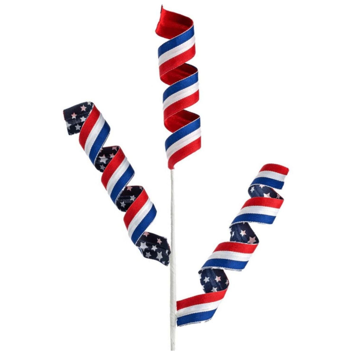 Shop For 28" Stars and Stripes Curly Spray: Patriotic