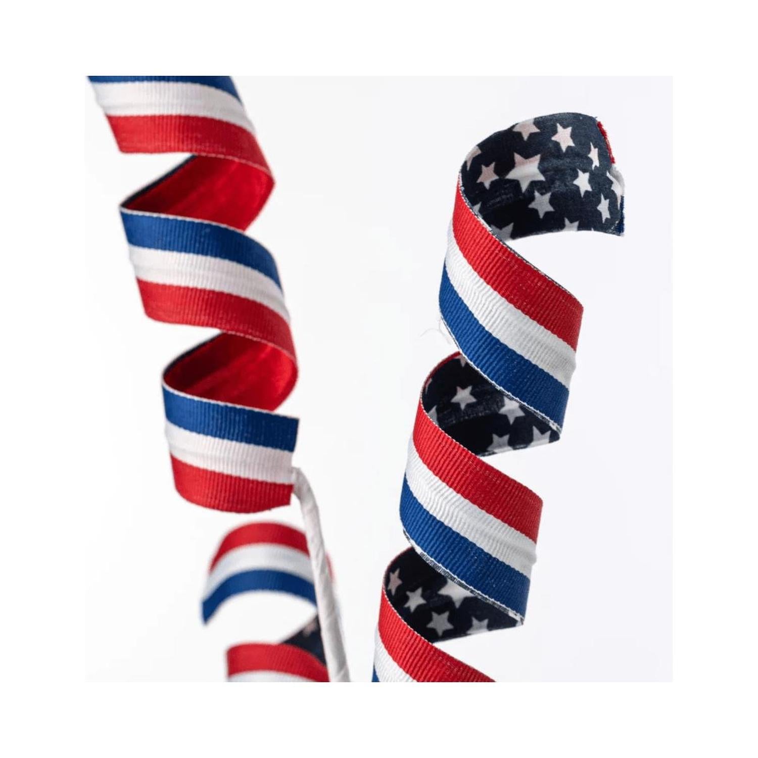 Shop For 28" Stars and Stripes Curly Spray: Patriotic