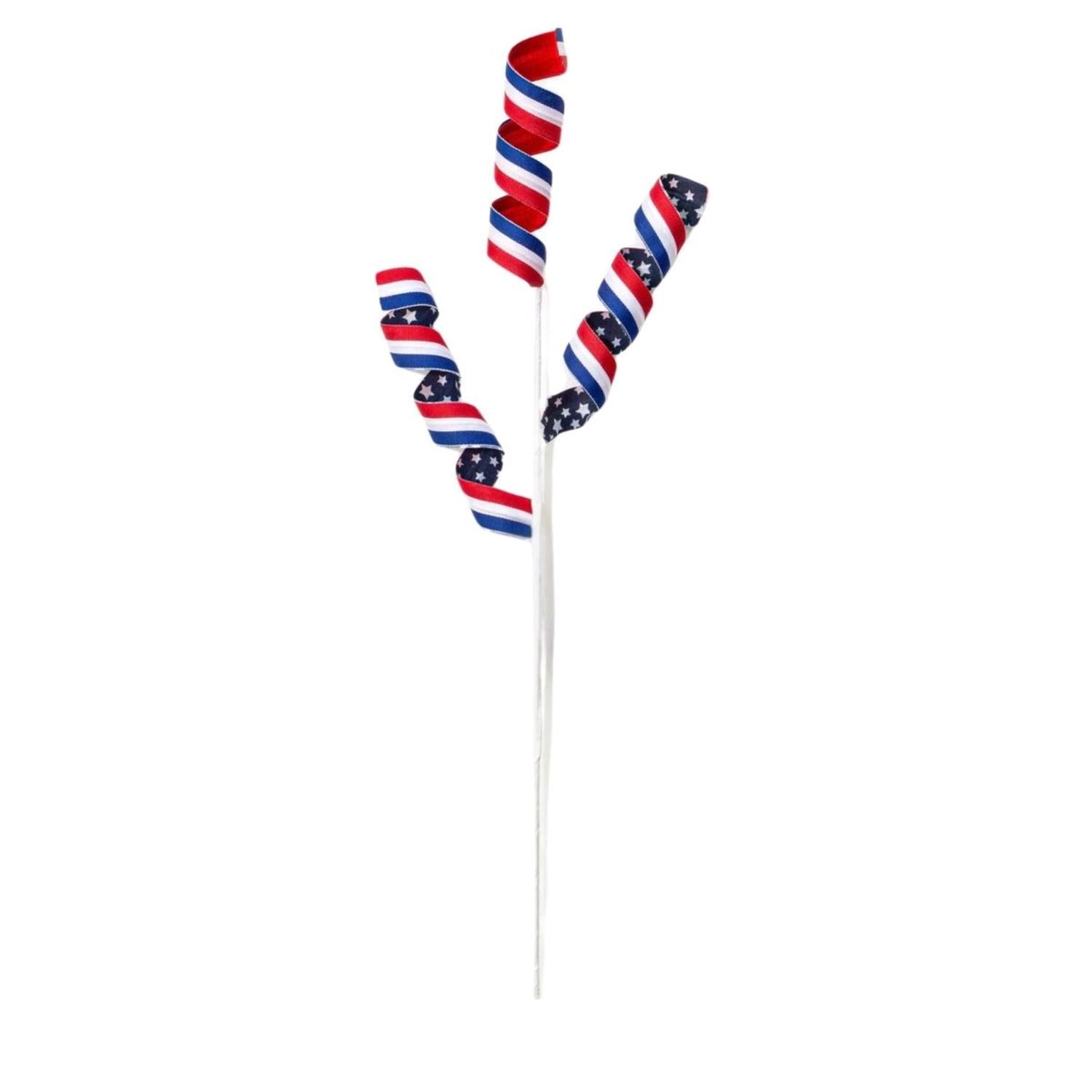 Shop For 28" Stars and Stripes Curly Spray: Patriotic