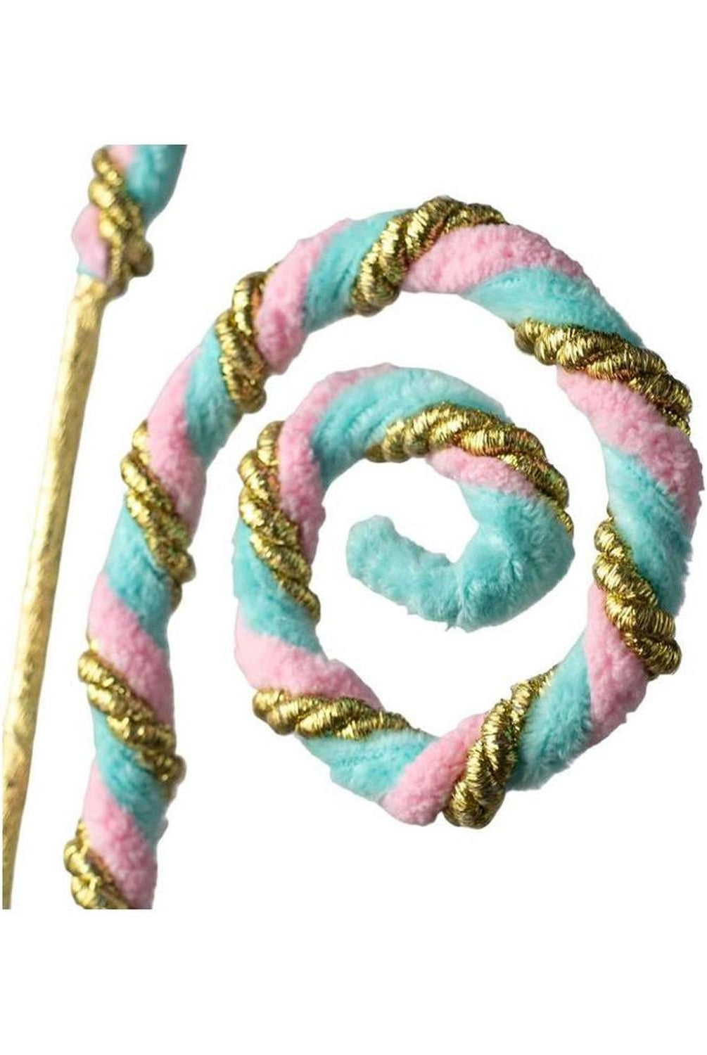 28" Twirl Curly Spray: Pink