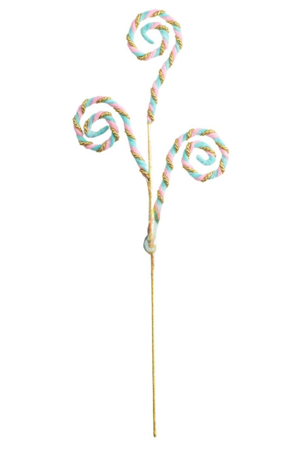 28" Twirl Curly Spray: Pink