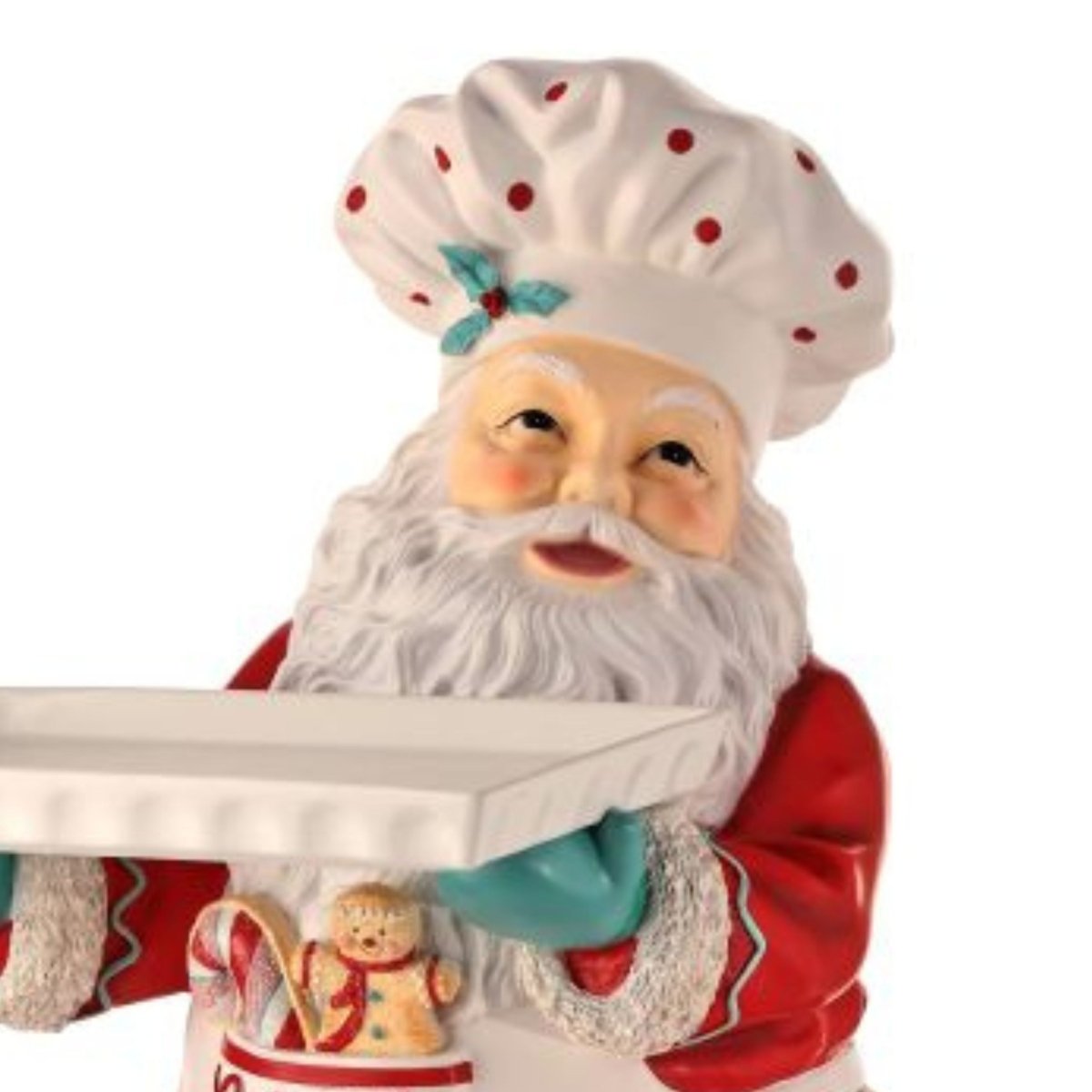 Shop For 28in Resin Chef Santa w/Serving Tray