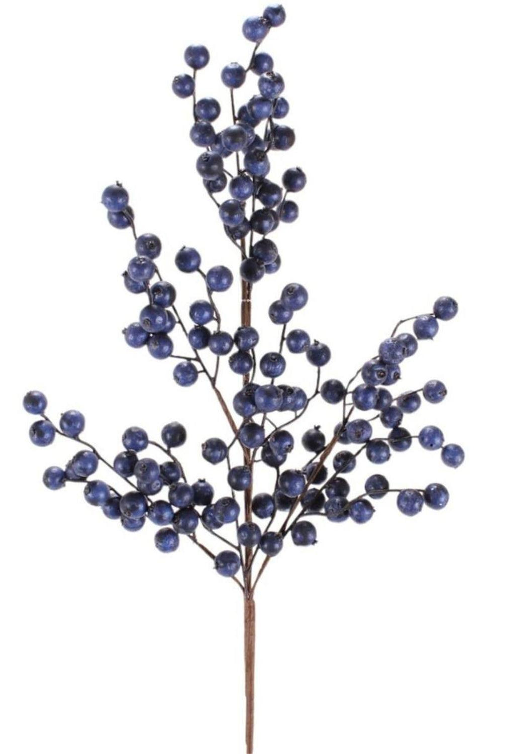 Shop For 29” Crabapple Christmas Spray: Navy Blue