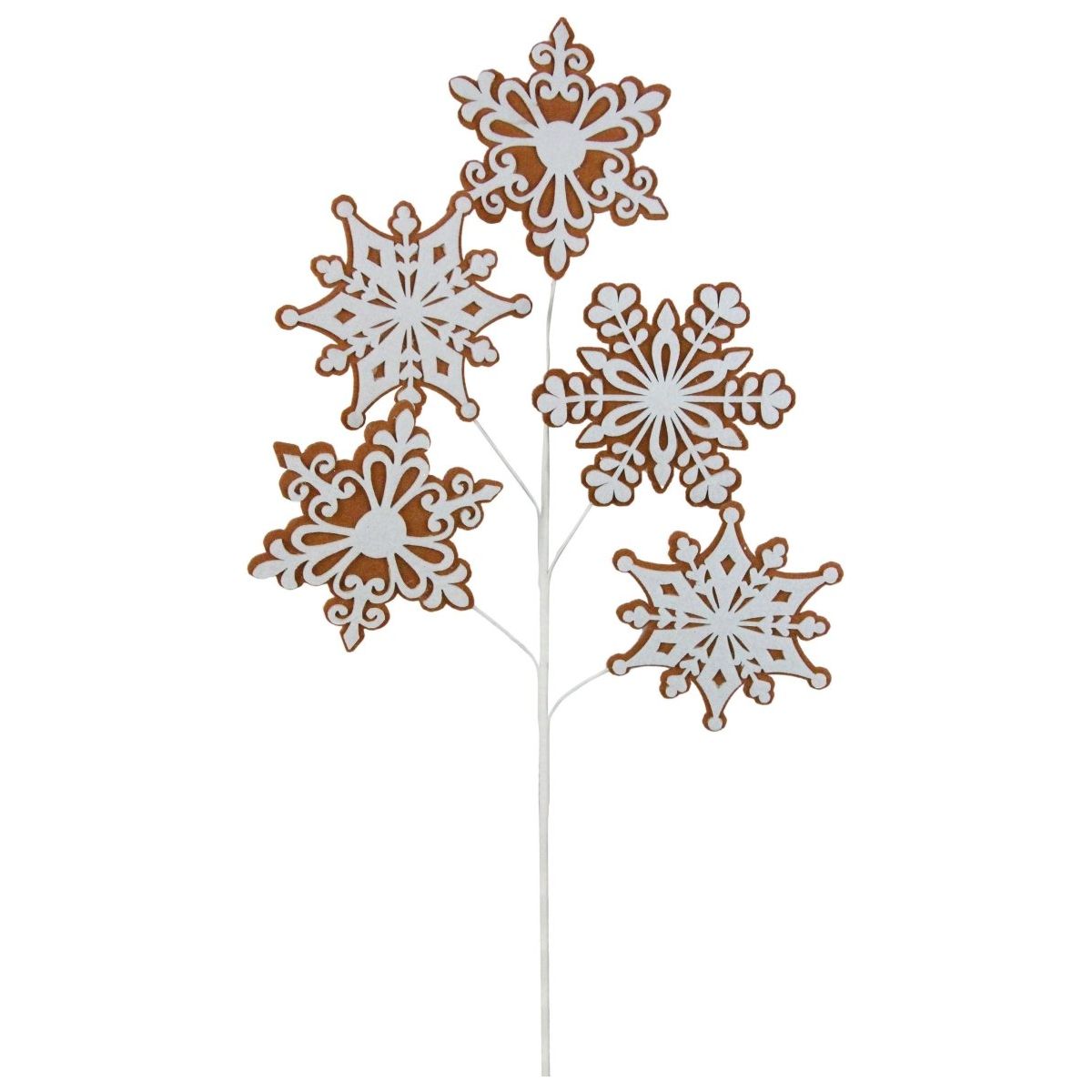 Shop For 29" Felt Gingerbread Snowflake Spray