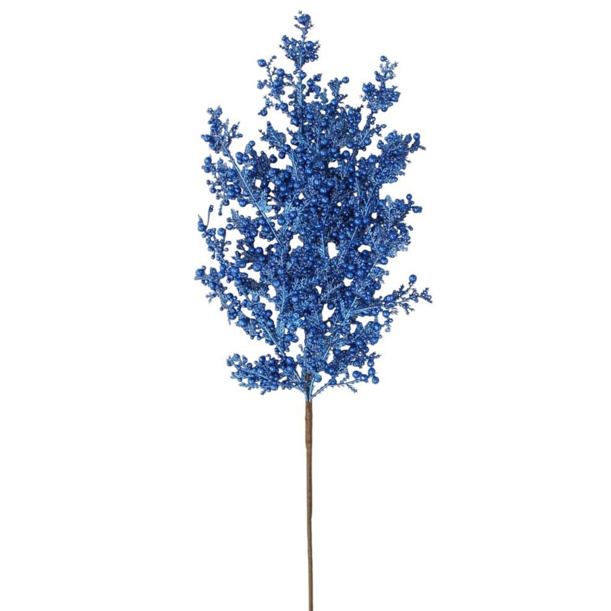 Shop For 29" Glitter Mix Berry Cedar Spray: Blue