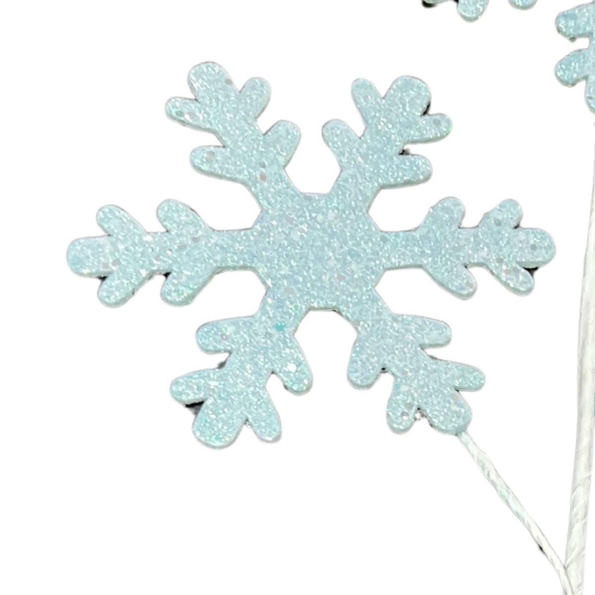 Shop For 29" Ice Blue Glitter Snowflake Spray