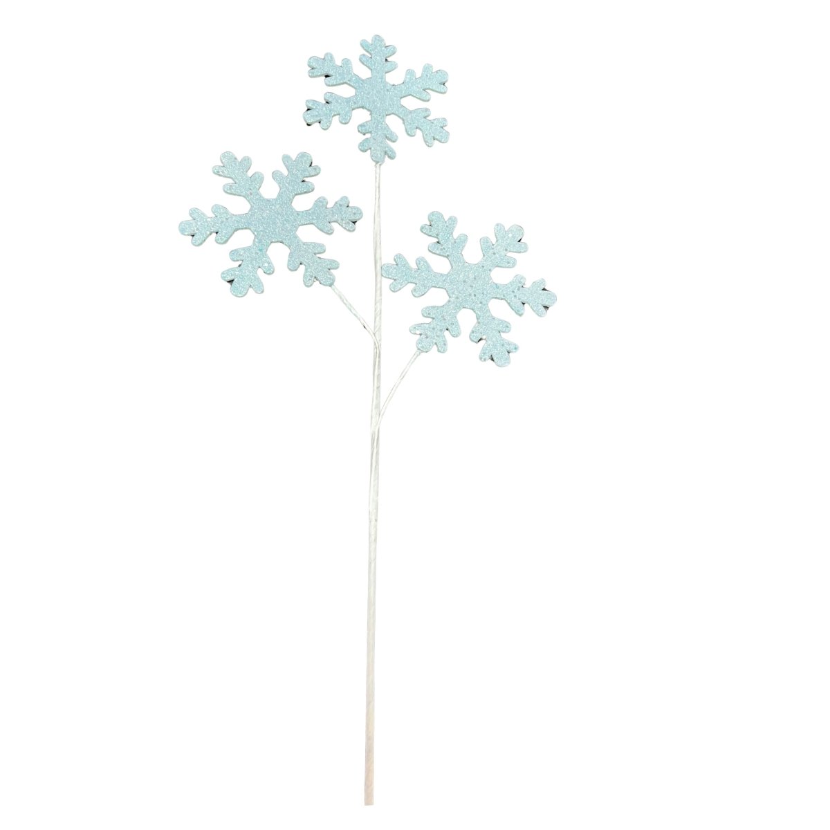 Shop For 29" Ice Blue Glitter Snowflake Spray