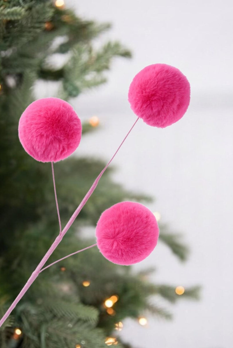 Shop For 29" Pom Pom Spray: Hot Pink